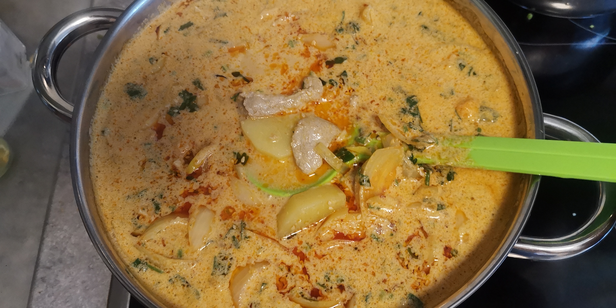 Reply to the post “Thai food lovers: Massaman curry” - My, Food, Thailand, Thai cuisine, Recipe, Cooking, Preparation, Curry, Video, Reply to post, Longpost