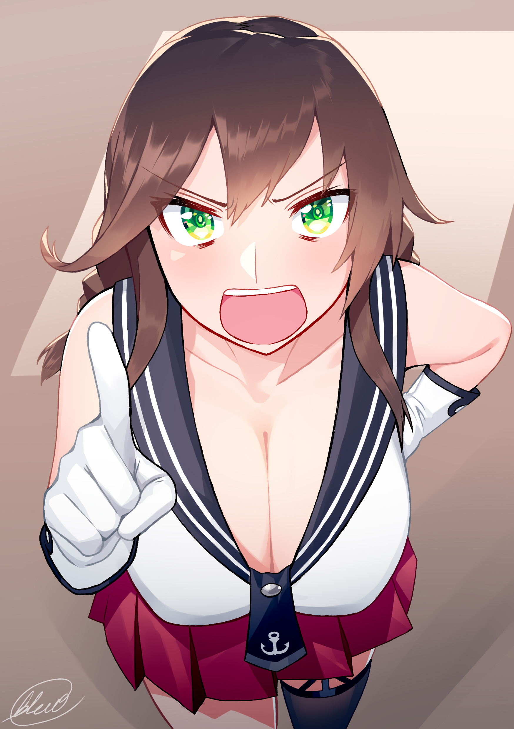 Noshiro - Kantai collection, Noshiro, Sugoi dekai, Teitoku, Anime art, Anime, Art, Longpost