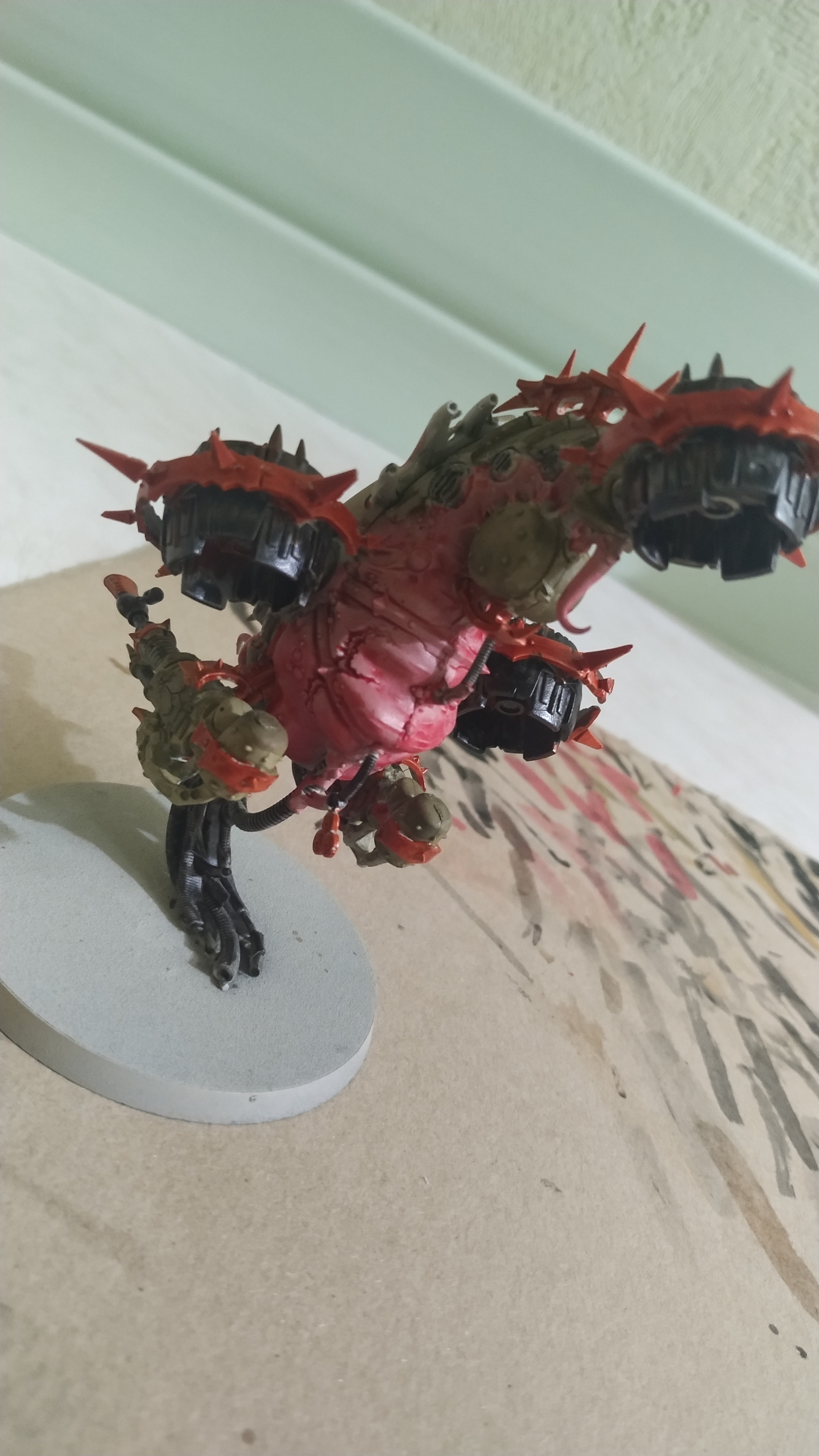 Foetid bloat-drone - Моё, Warhammer 40k, Wh miniatures, Wh painting, Death Guard, Покраска миниатюр, Длиннопост