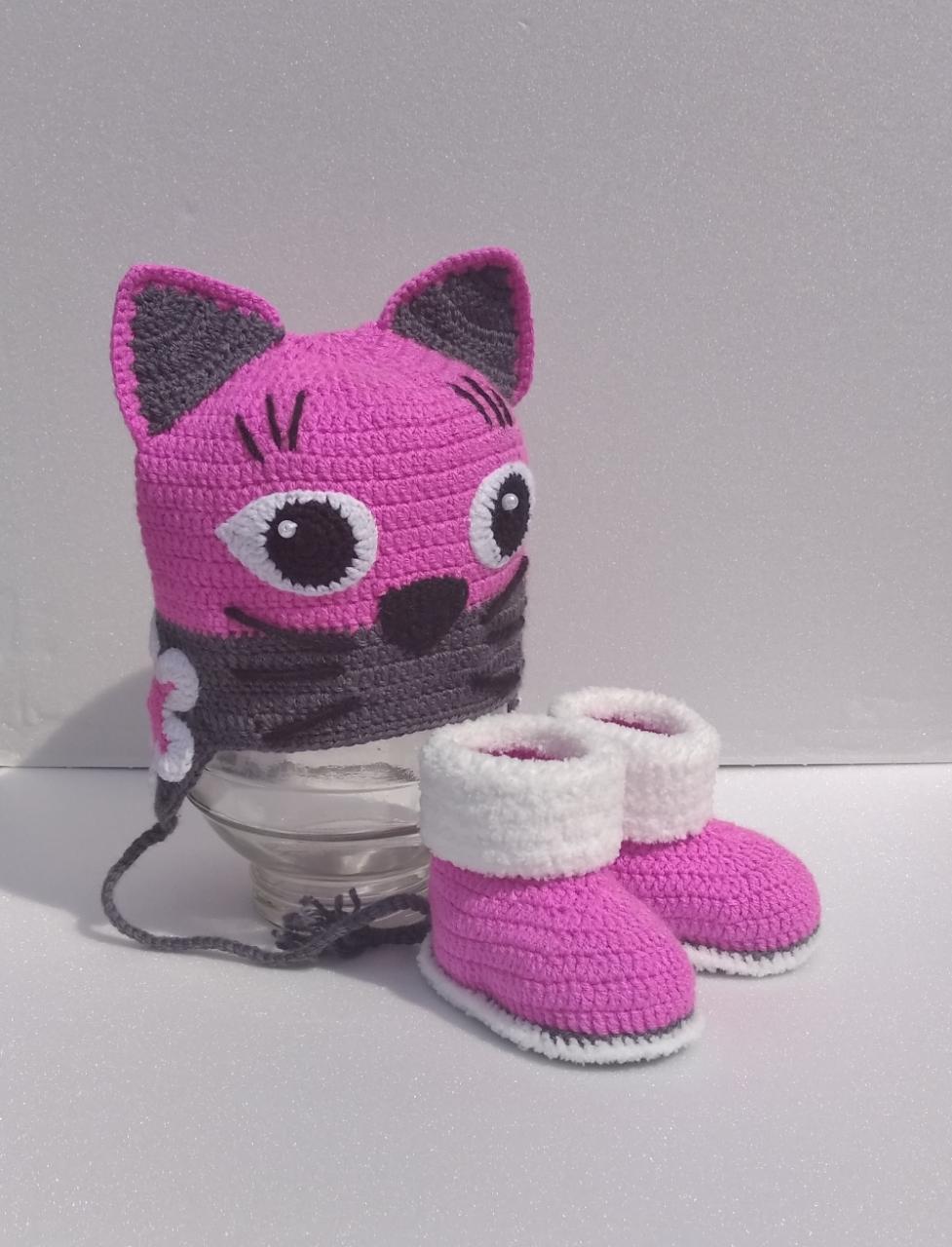 For the little ones - My, Booties, Set, Crochet, Knitting, Needlework without process, Longpost