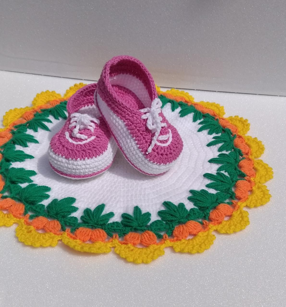 For the little ones - My, Booties, Set, Crochet, Knitting, Needlework without process, Longpost