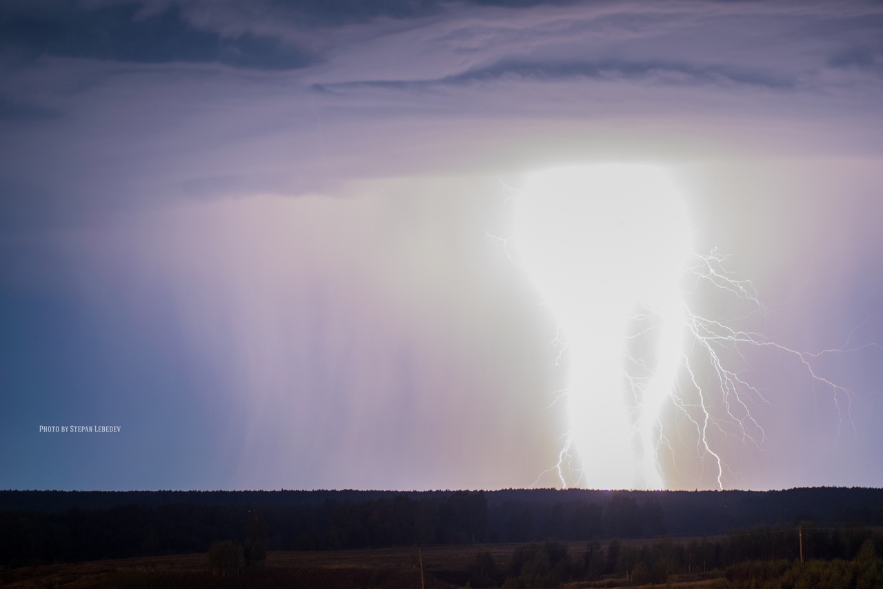 Storm. Appearance of Baal Hammon - My, The photo, Thunderstorm, Epic, Nature, Lightning, Kostroma, Art, Art, Longpost