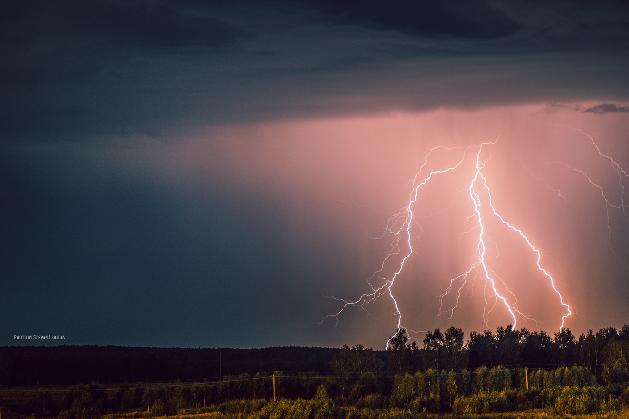 Storm. Appearance of Baal Hammon - My, The photo, Thunderstorm, Epic, Nature, Lightning, Kostroma, Art, Art, Longpost