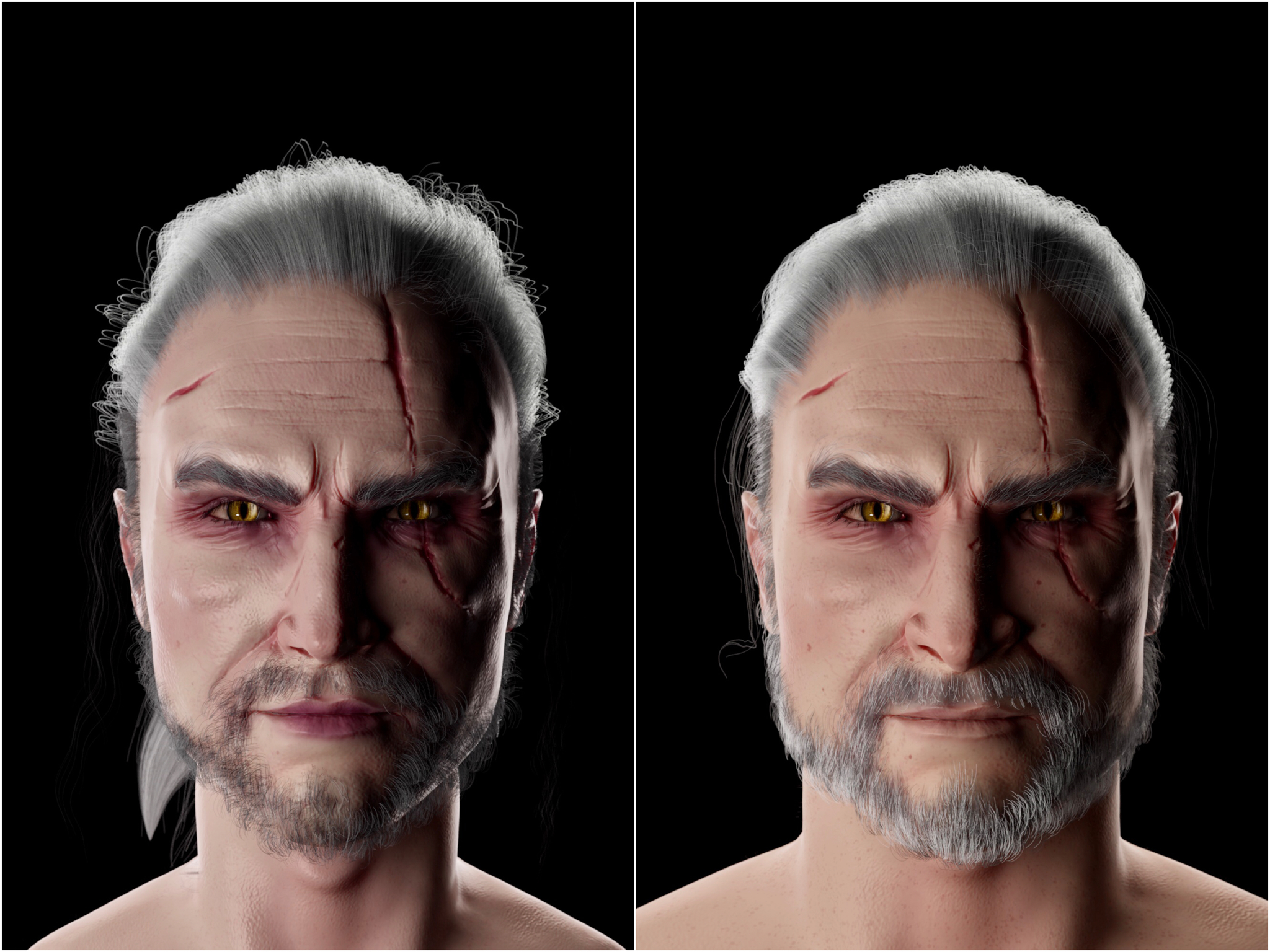 Geralt 2.0 - My, Witcher, Geralt of Rivia, 3D modeling, Zbrush, Longpost