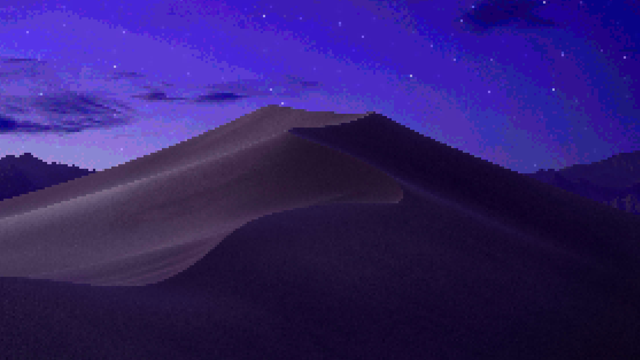 MacOs_Mojave wallpaper - Моё, Обои на рабочий стол, Mac Os, Pixel Art