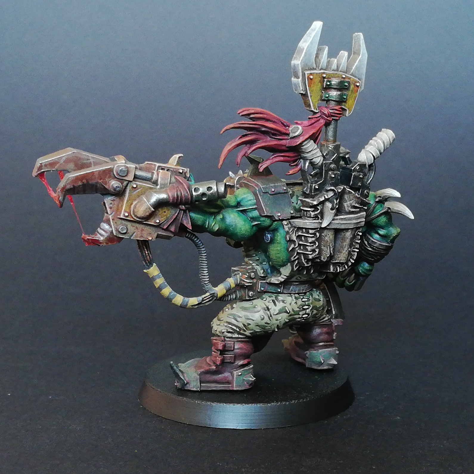 Orc #4 - My, Warhammer 40k, Wh painting, Wh miniatures, Painting miniatures, Orcs, Hobby, Longpost