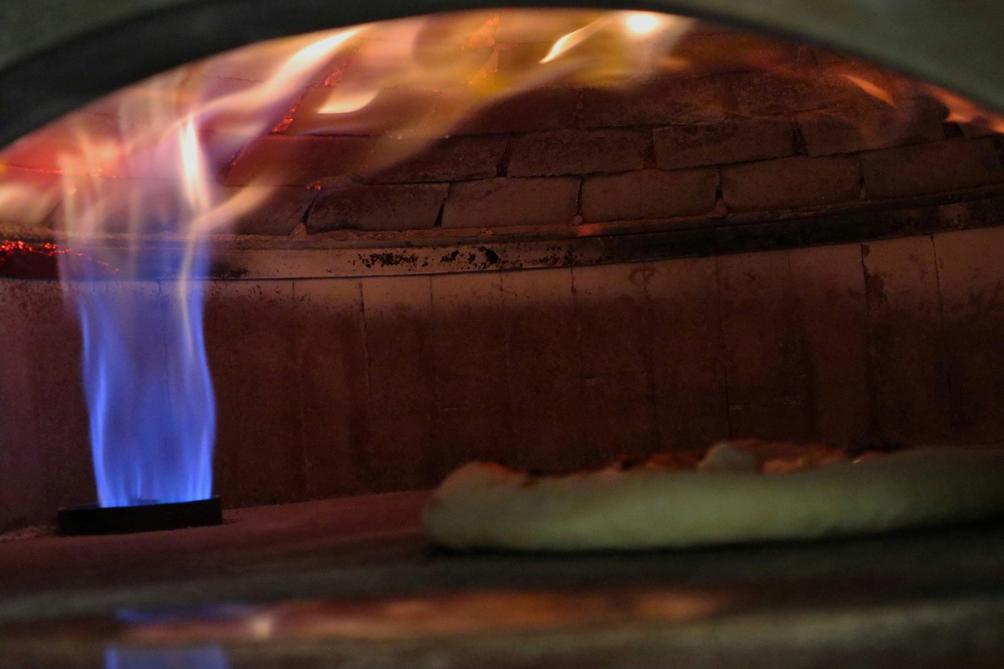 Neapolitan pizza. Gas oven - My, Pizza, Bake, Gas