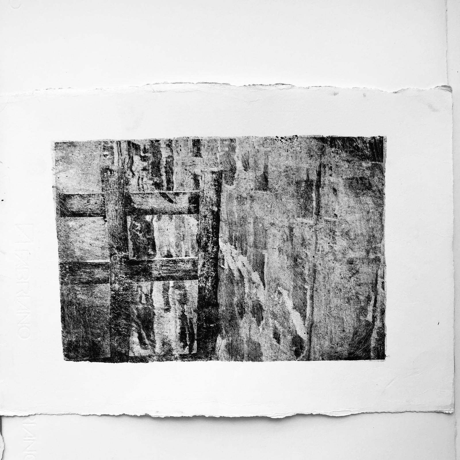 Venice in author's monotypes - My, Handmade, Black and white, Seal, Longpost, Mobile photography