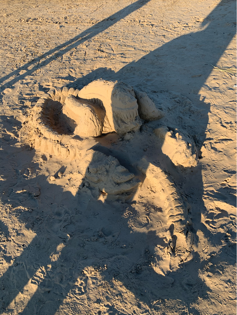 Saw on the beach - Stranger, Beach, Sculpture, Longpost