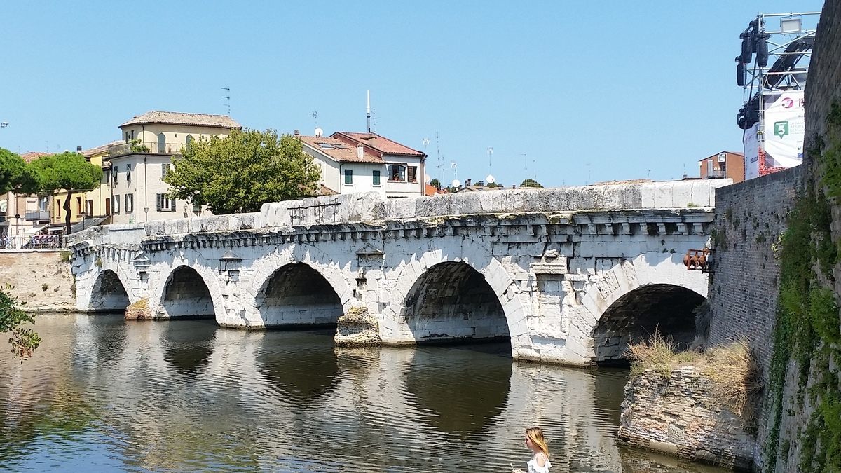 2000 year old bridge - Italy, Rimini, Architecture, Ancient Rome, Longpost