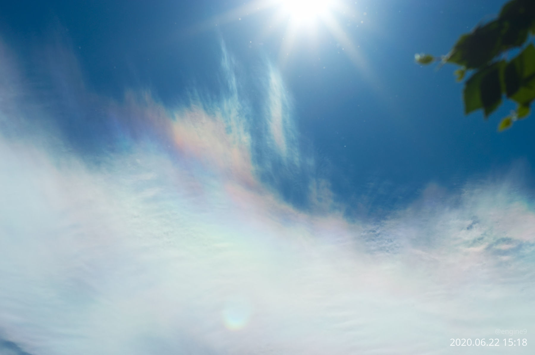 Unusual cloud - My, Halo, Gloria, Atmosphere, Sky, Longpost