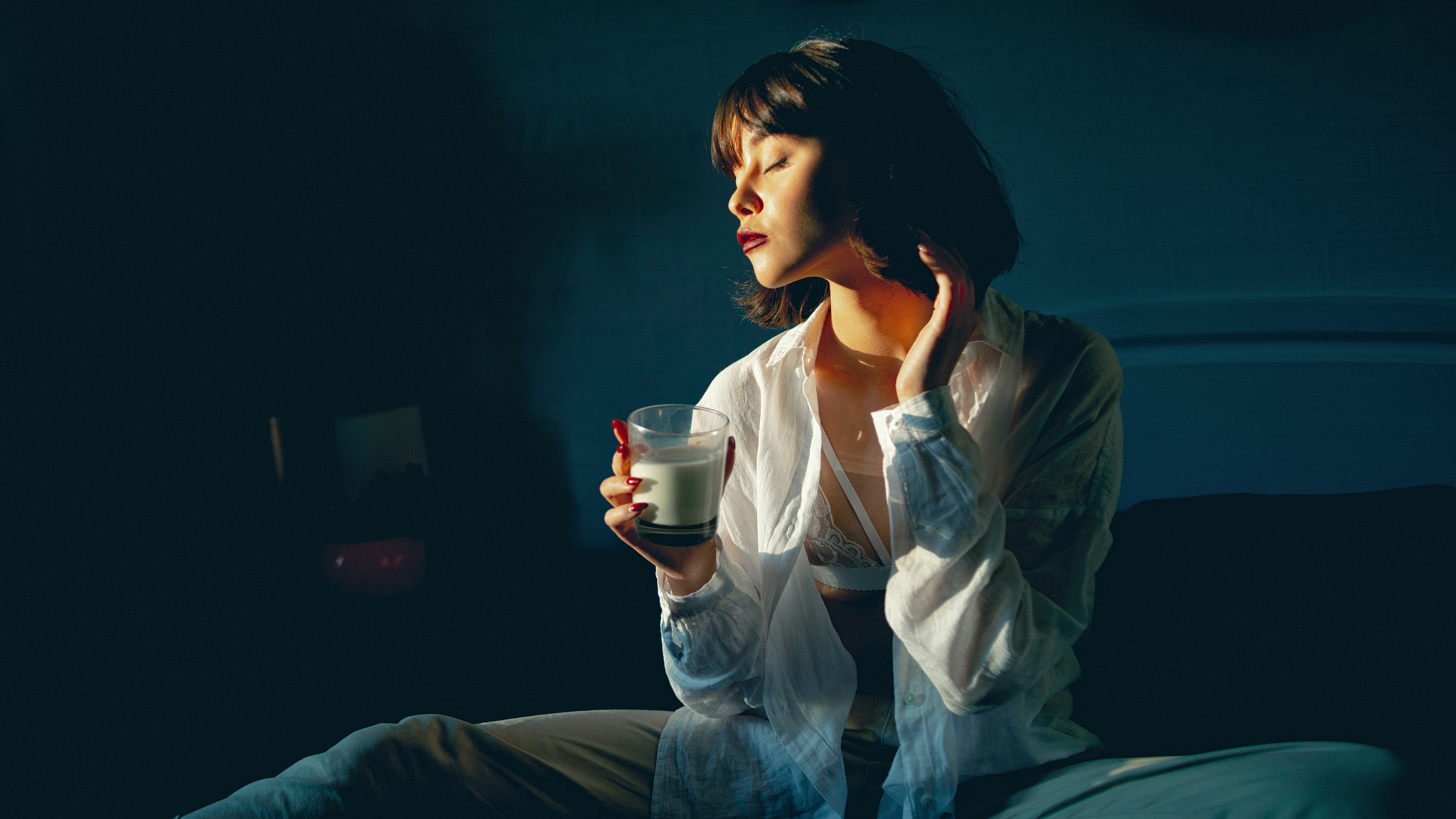 Dairy - NSFW, My, Photographer, Beautiful girl, Portrait, Milk, Longpost