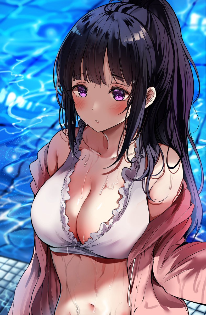 Chitanda Eru - NSFW, Аниме, Арт, Anime Art, Эротика, Hyouka, Eru Chitanda, Купальник, Sak