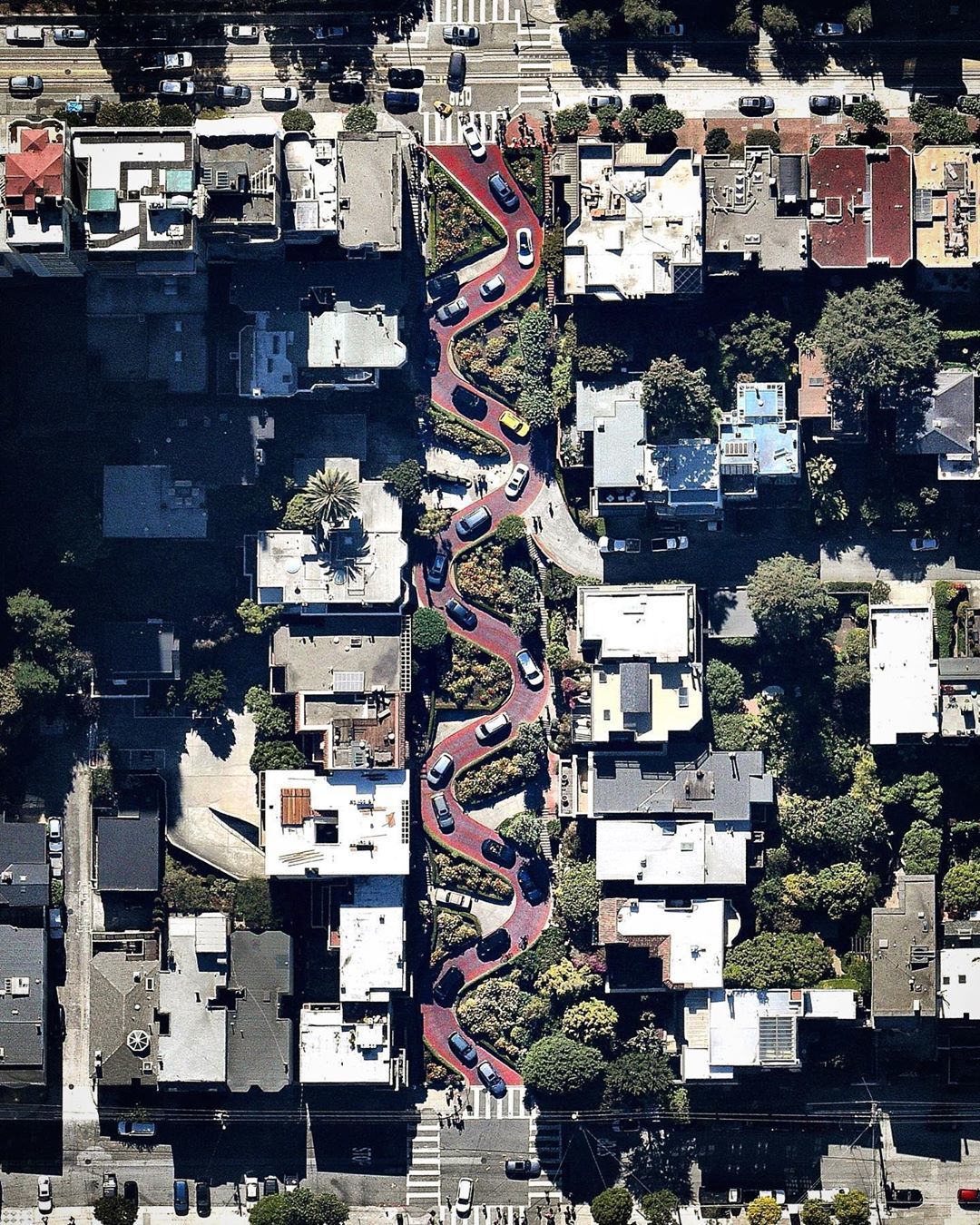 Lombard Street in San Francisco - USA, San Francisco, Lombard street