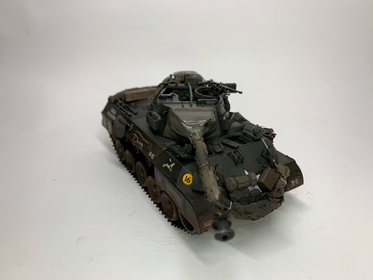 M18 Hellcat 1/35 scale from Academy - My, Tanks, Stand modeling, Rukozhop, Longpost