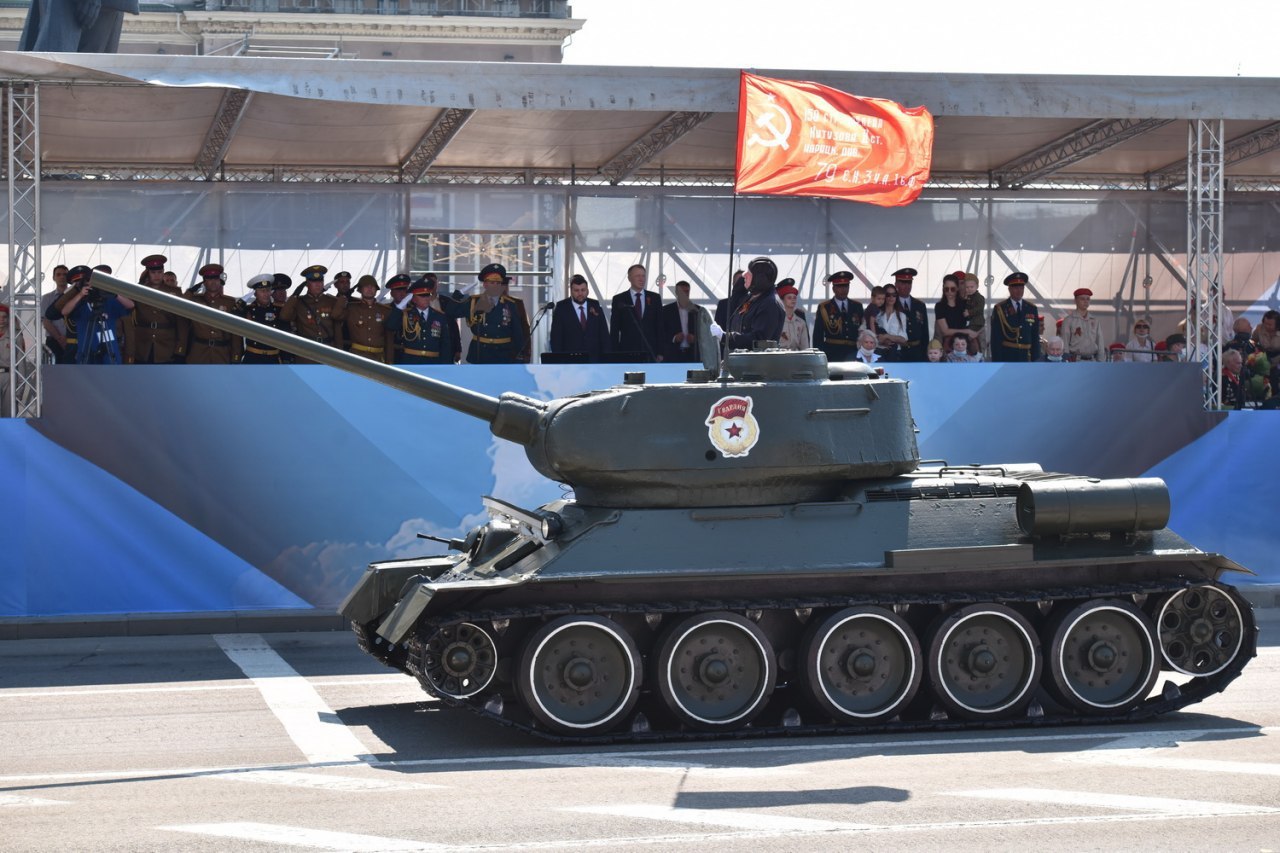 Victory Parade in Donetsk. 06/24/2020 - Parade, May 9 - Victory Day, Donetsk, Donbass, The photo, Military equipment, Tanks, Longpost