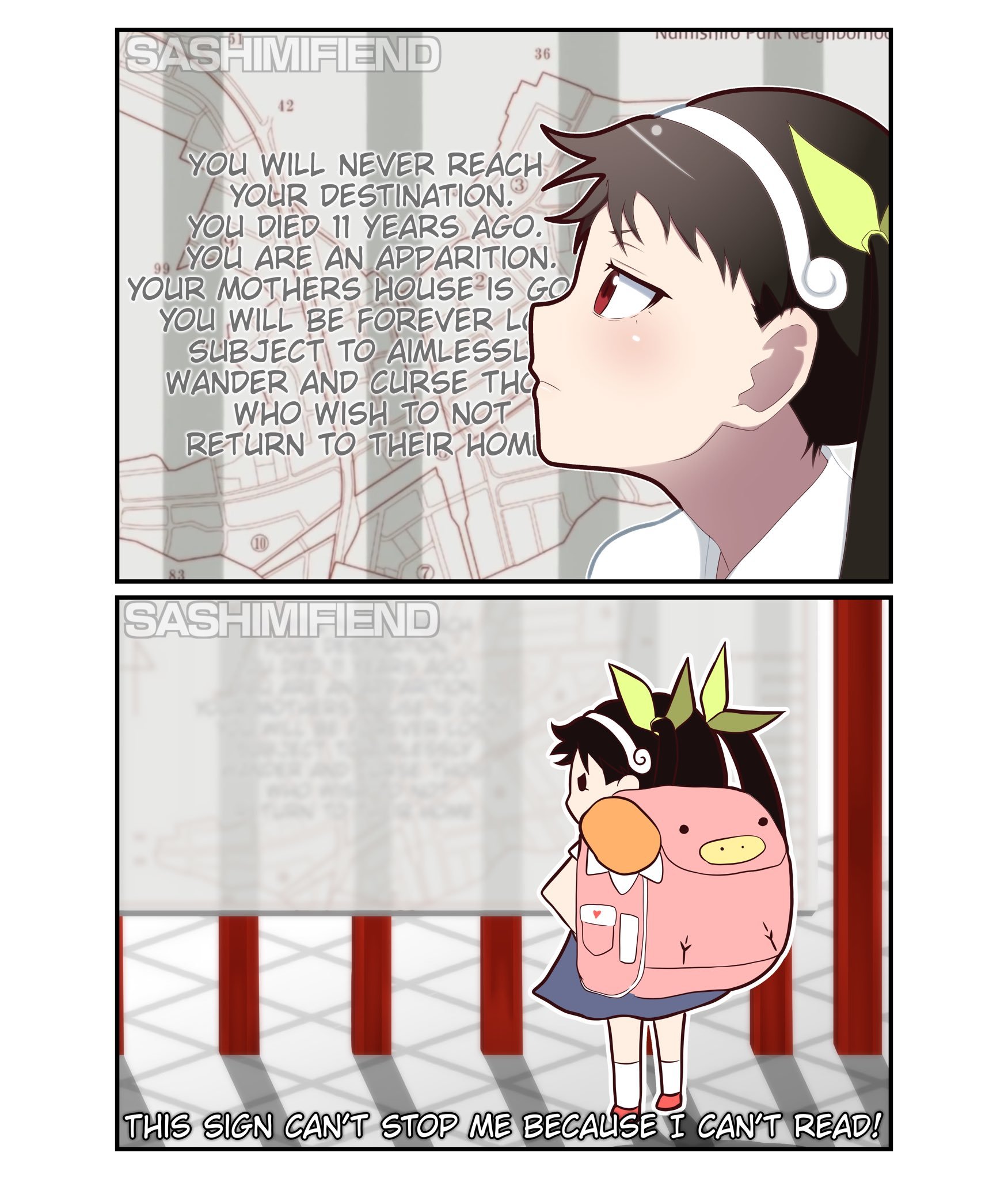 Sorry, Bobby - Monogatari series, Anime art, Drawing, Anime, Hachikuji Mayoi