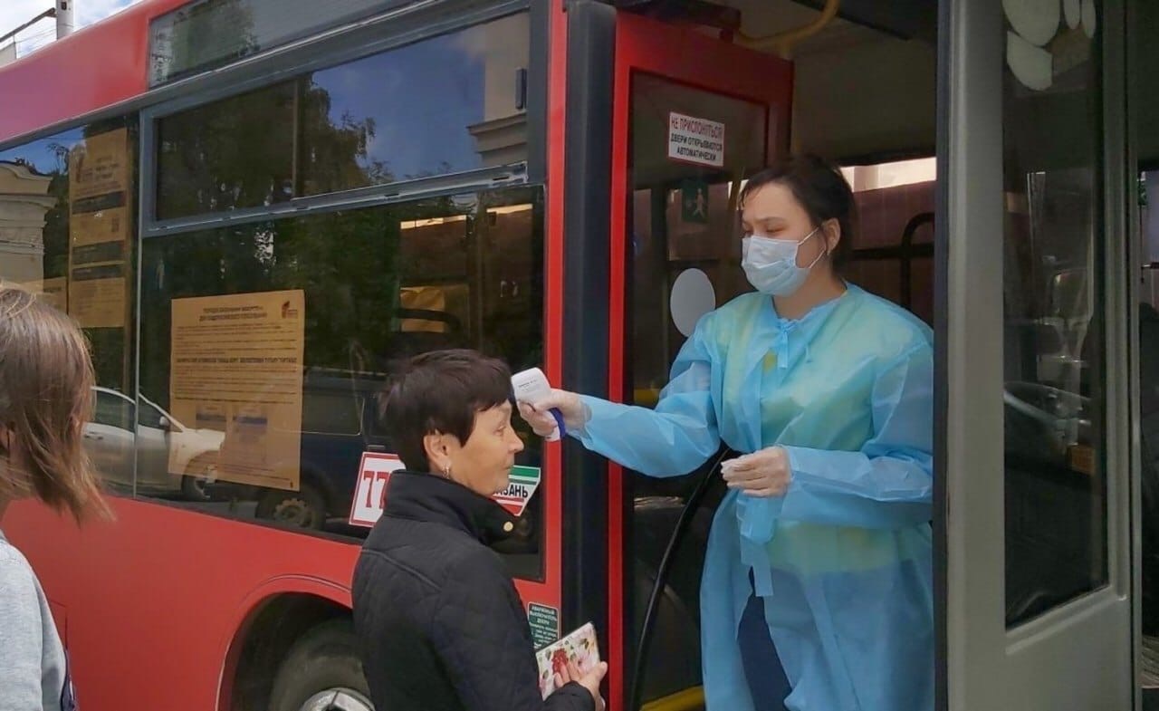 In Kazan, a mobile voting point opened right on a city bus - Kazan, Tatarstan, Bus, Vote, Constitution