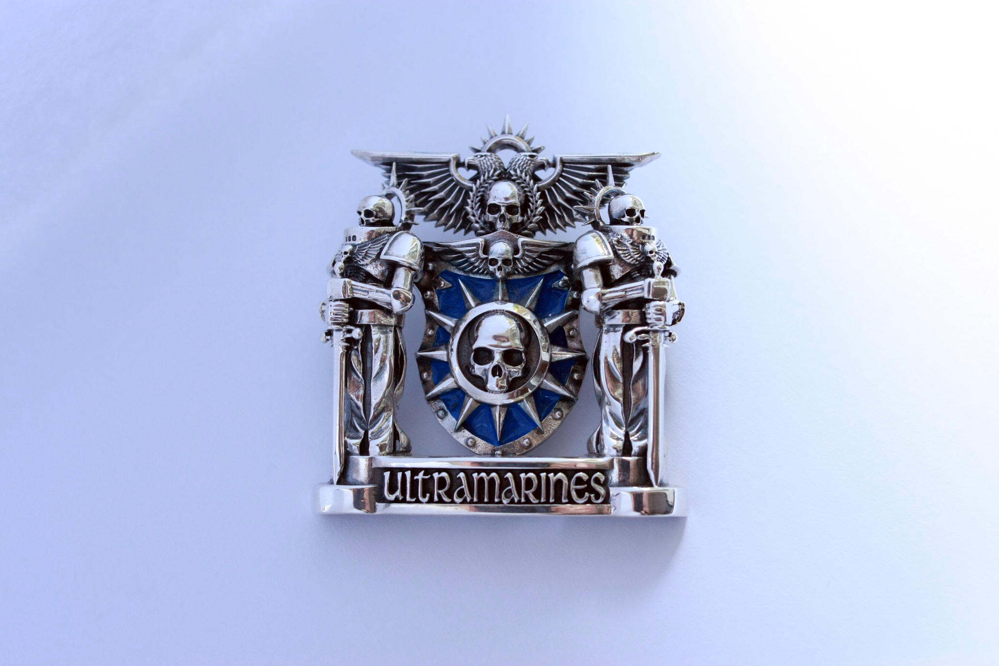 Кулон Novamarines (Ultramarines)
 - Моё, Warhammer 40k, Ultramarines, Novamarines, Adeptus Astartes, Видео, Длиннопост