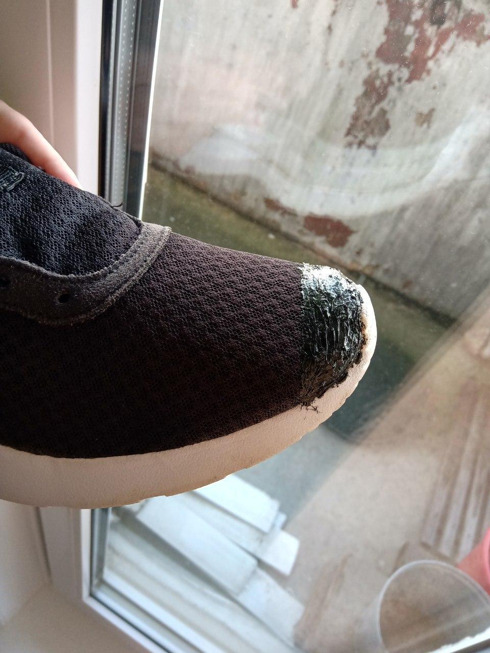 Another way to fix mesh on sneakers - My, Sneakers, Net, Fishnet, Repair, Grid, Longpost, Shoe repair