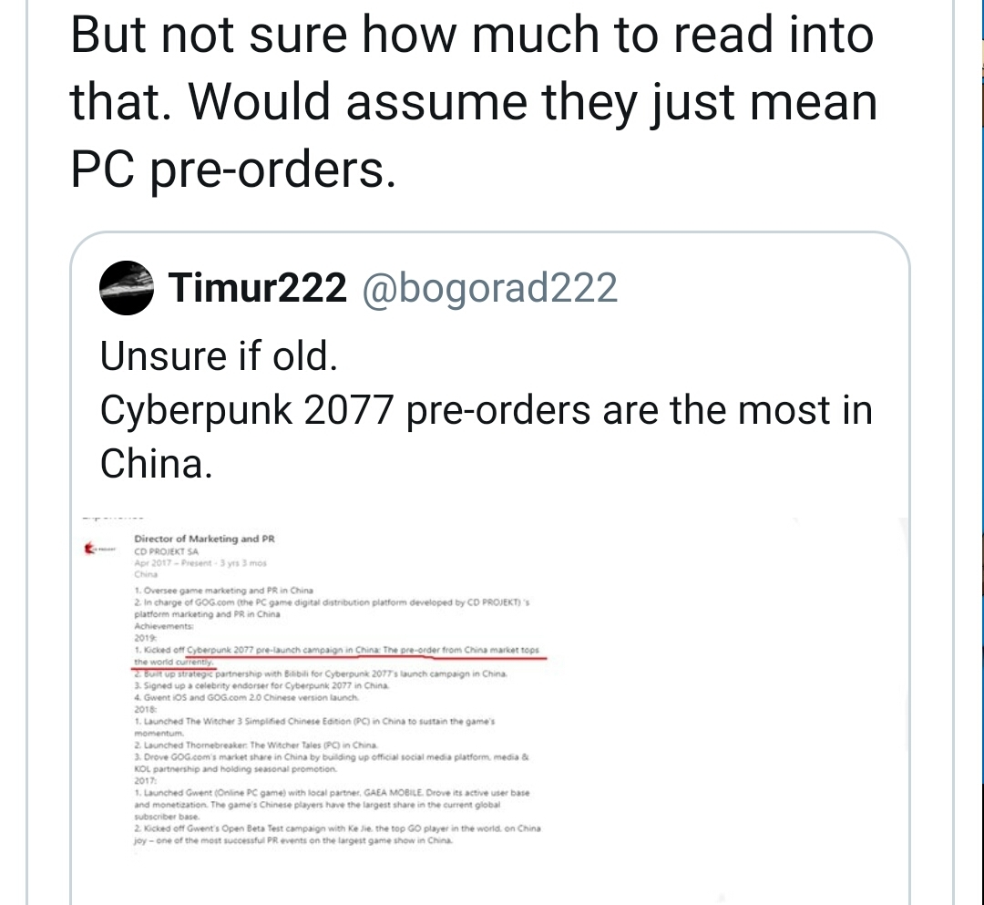 CYBERPUNK 2077 PRE-ORDERS APPEAR TO BE HIGHER IN CHINA THAN THE REST OF THE WORLD - Cyberpunk 2077, Game world news, Pre-order, Longpost