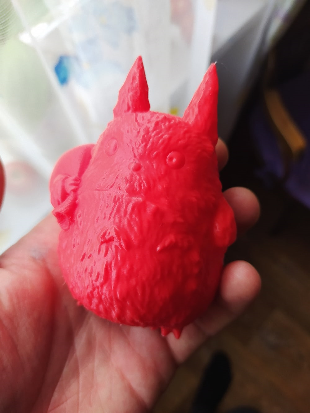 Now I understand why I needed a 3D printer - My, Totoro, 3D печать, 3D printer, Velociraptor, Scull, Longpost