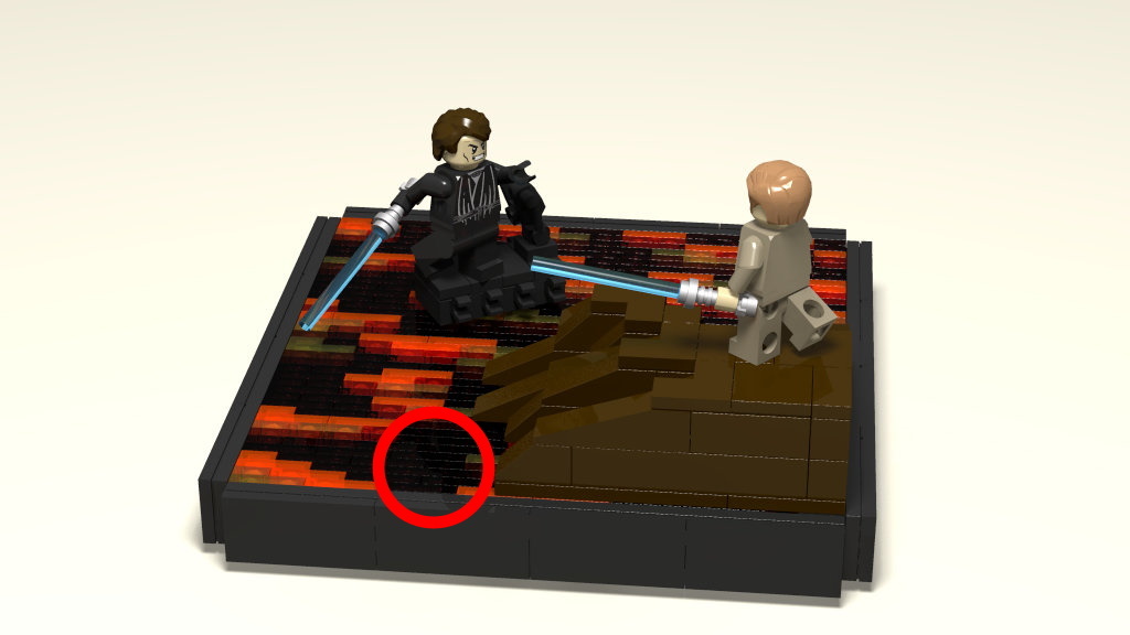 I have the high ground in Lego - My, Lego, Star Wars, Diorama, Longpost