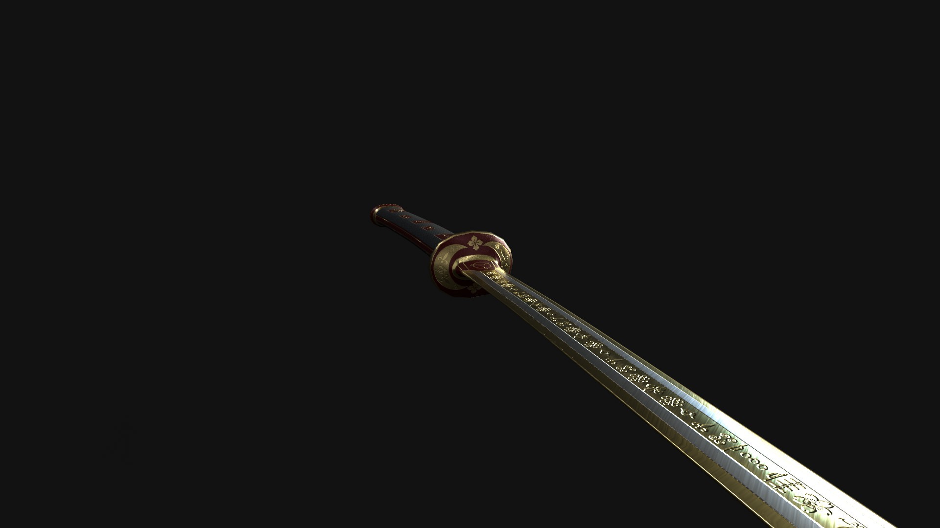 Samurai modeling - My, 3D, 3D graphics, 3D modeling, 3DS max, Substance painter, Substancepainter, Sword, Katana, Longpost