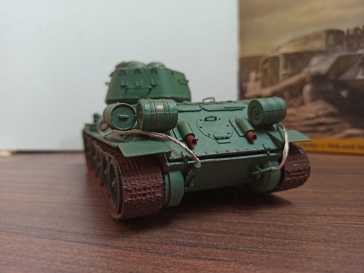 My first model T-34/85 from Italery, scale 1/35 - My, Modeling, t-34-85, Hobby, Meditation, Longpost