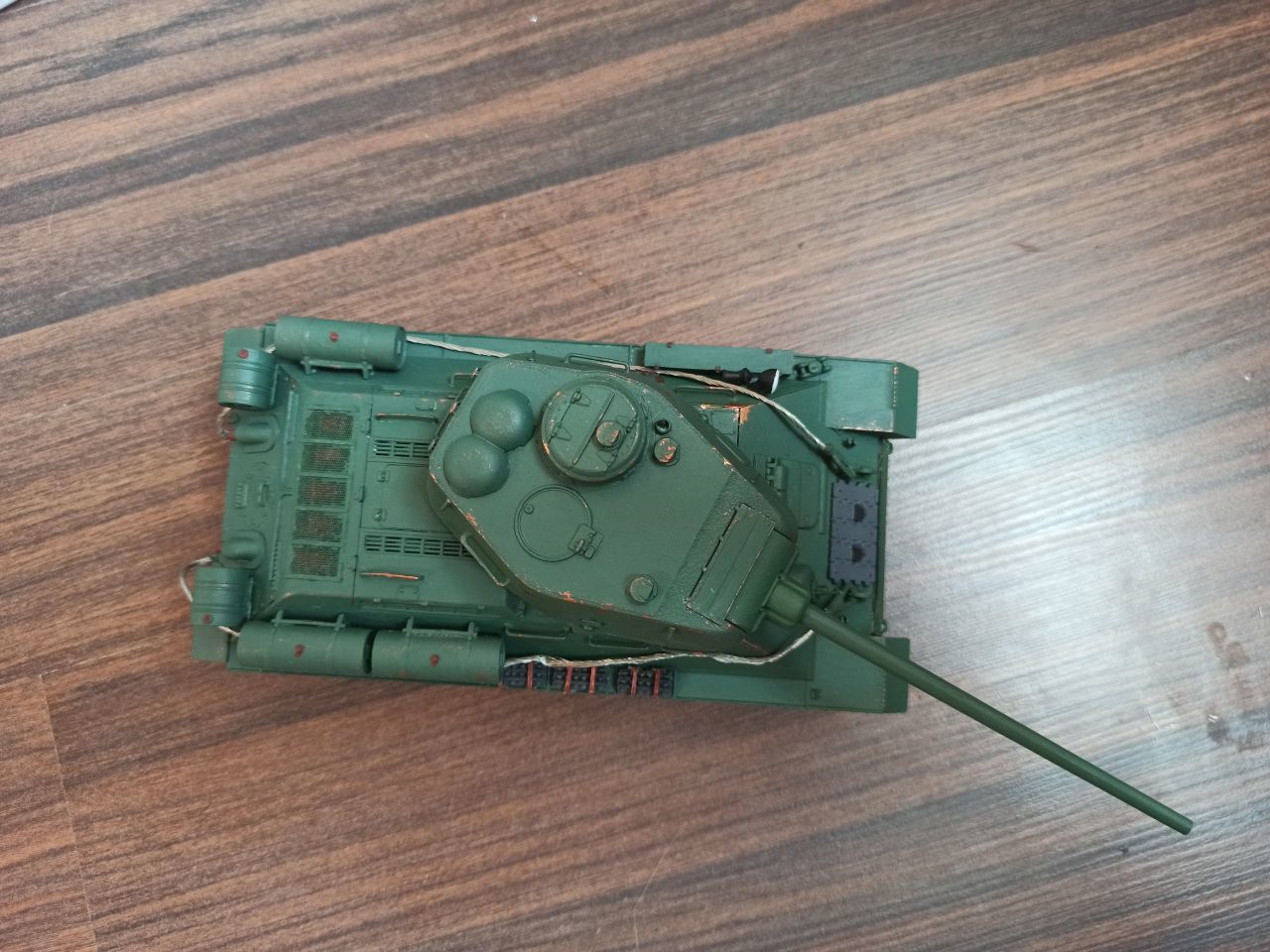 My first model T-34/85 from Italery, scale 1/35 - My, Modeling, t-34-85, Hobby, Meditation, Longpost