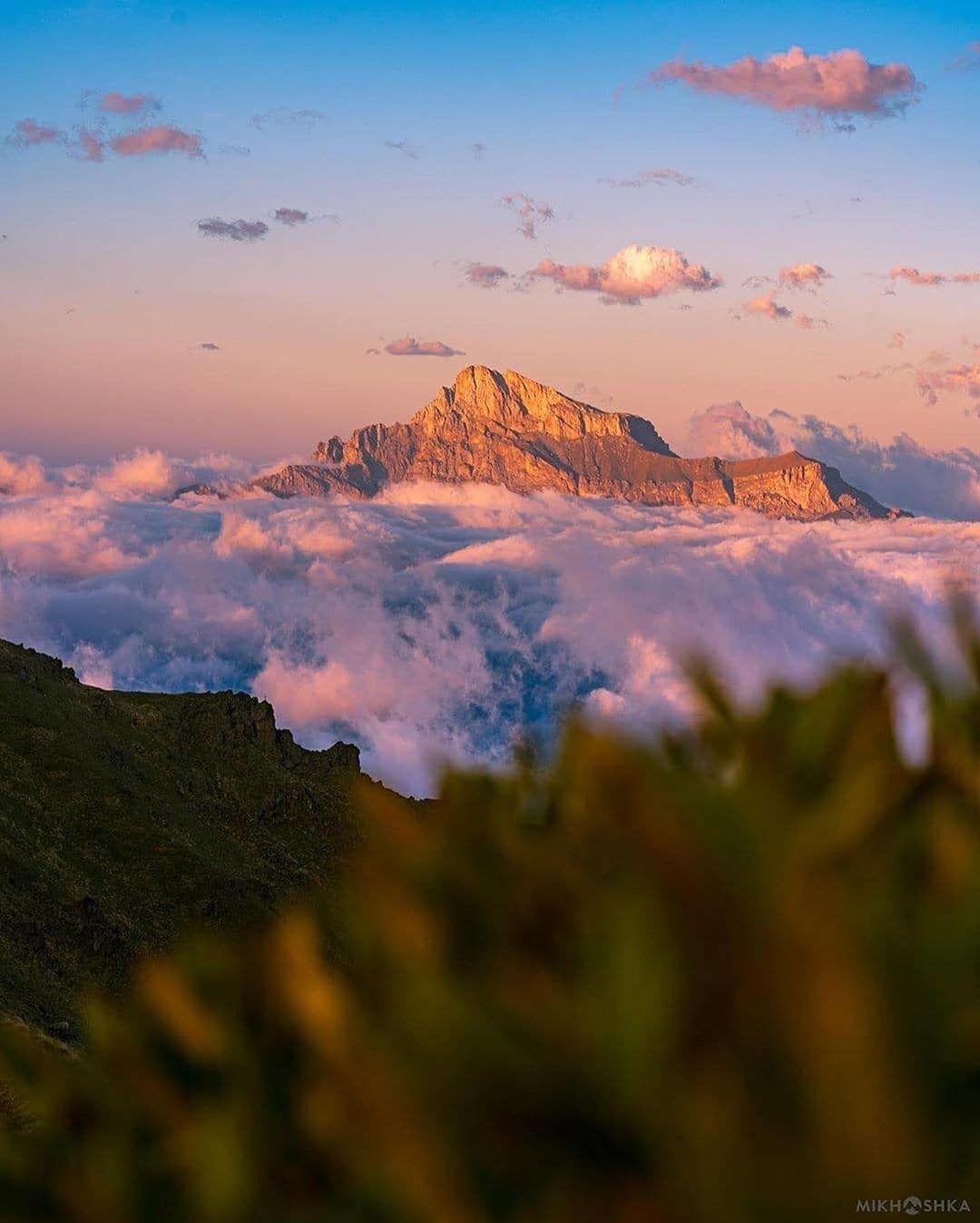 North Ossetia - North Ossetia Alania, Russia, The photo, Nature, The mountains, Clouds, Caucasus, Longpost