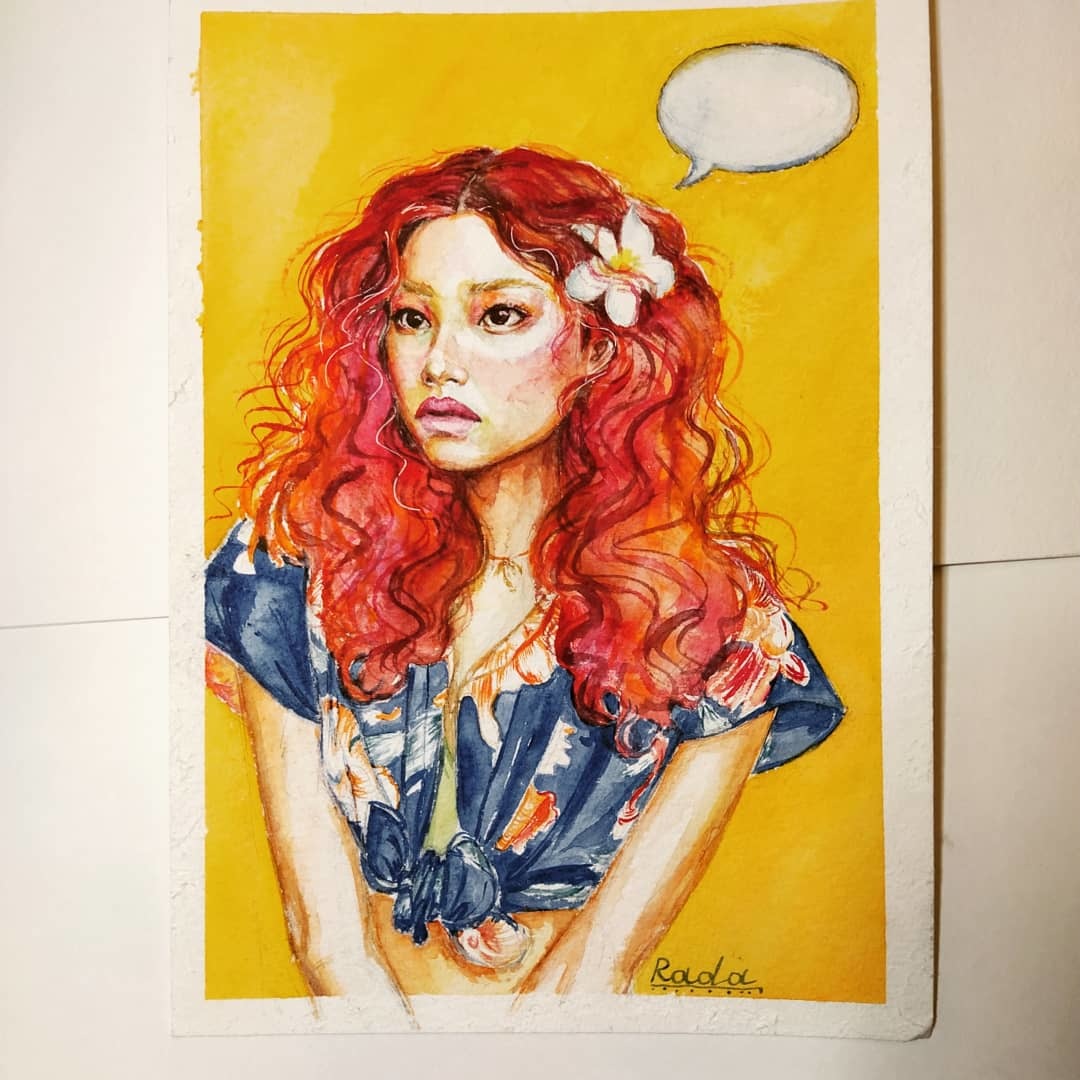 Hello! I paint watercolors - My, Longpost, Artist, Creation, Watercolor, Portrait, Art, Girls