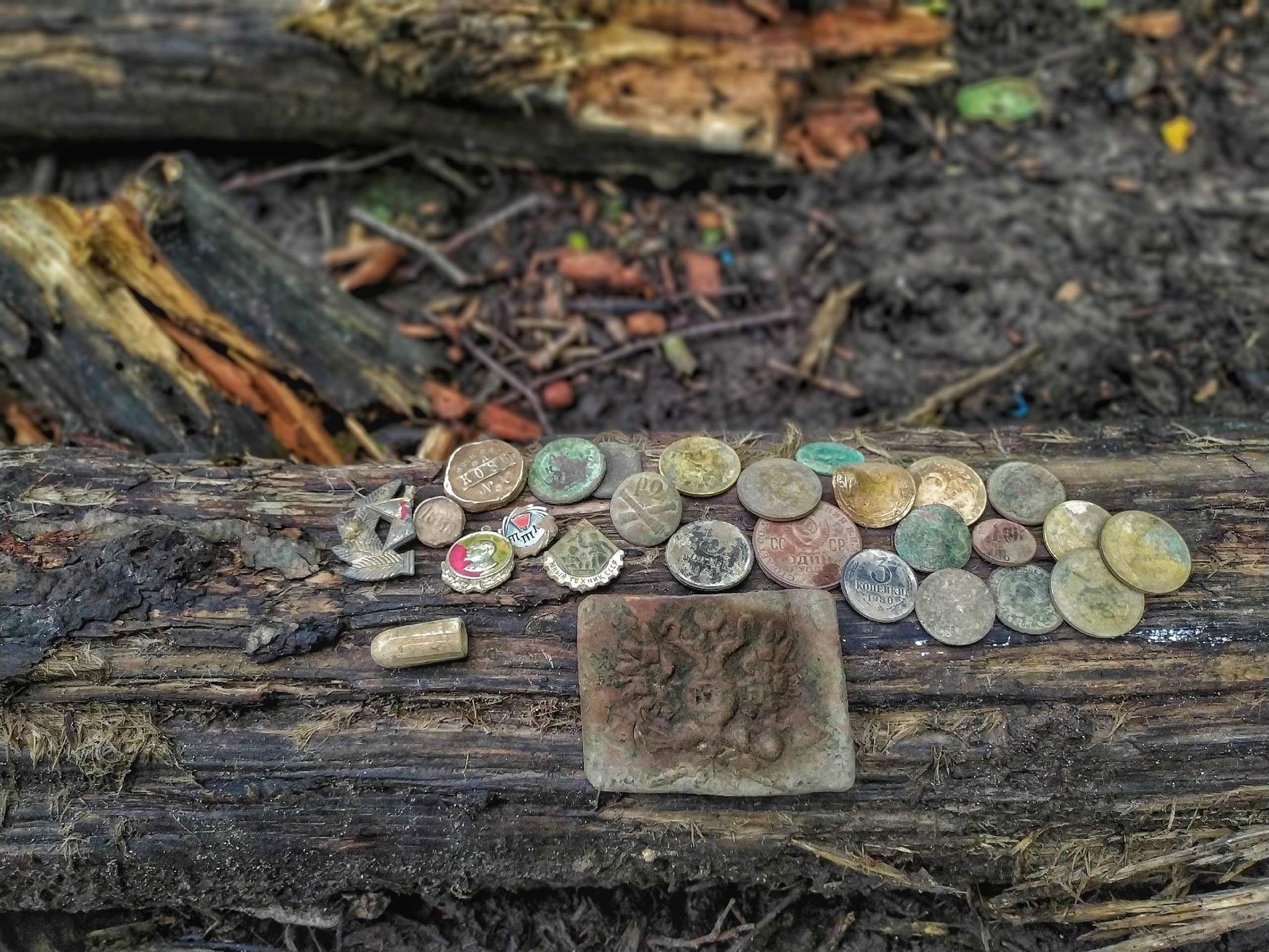 Finds from an old ravine! Searching for gold with a metal detector - My, Search, Metal detector, Hobby, Travels, Treasure hunt, Numismatics, Find, Video, Longpost