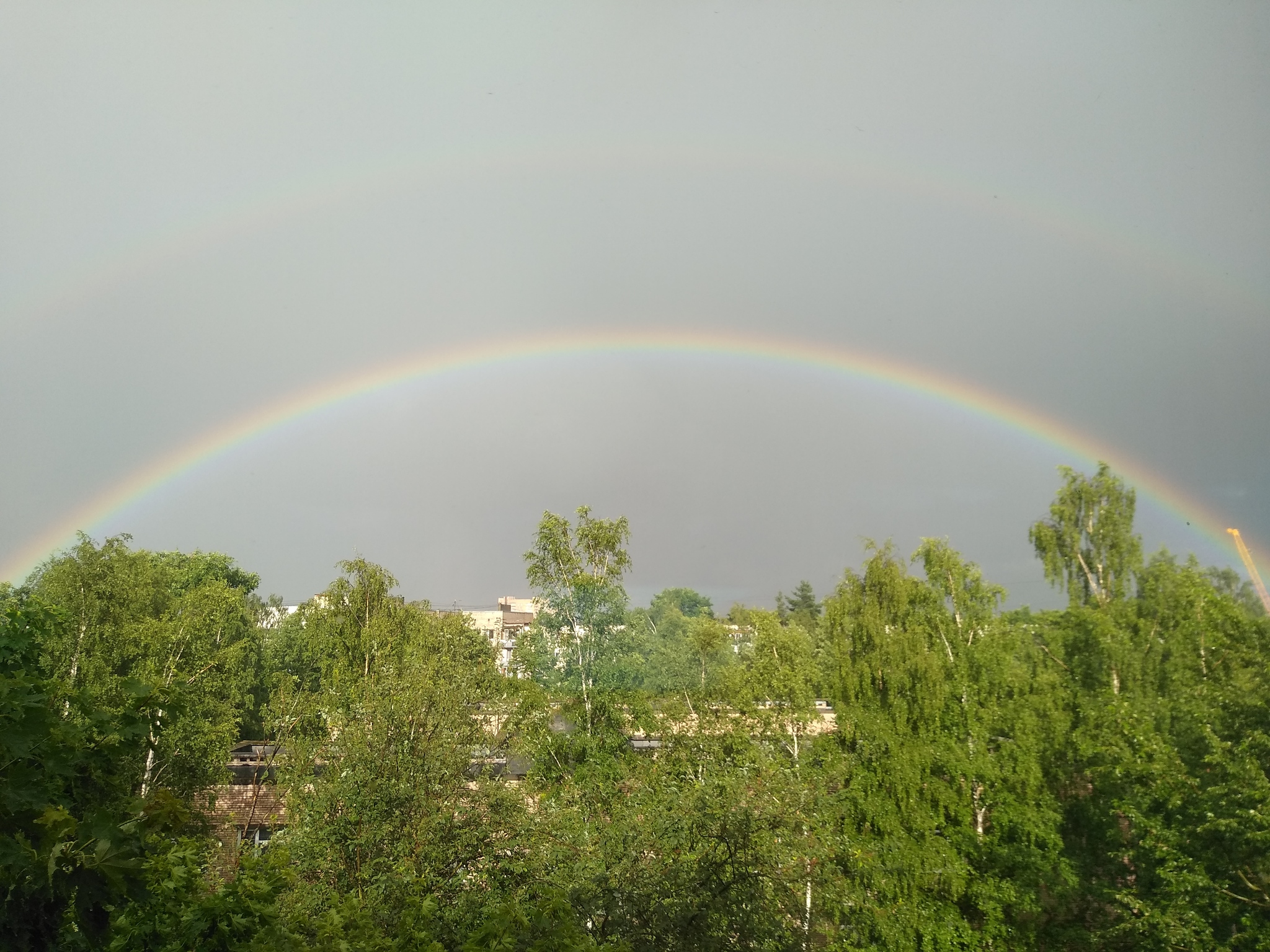 She really is an arc - My, Rainbow, Saint Petersburg, Longpost