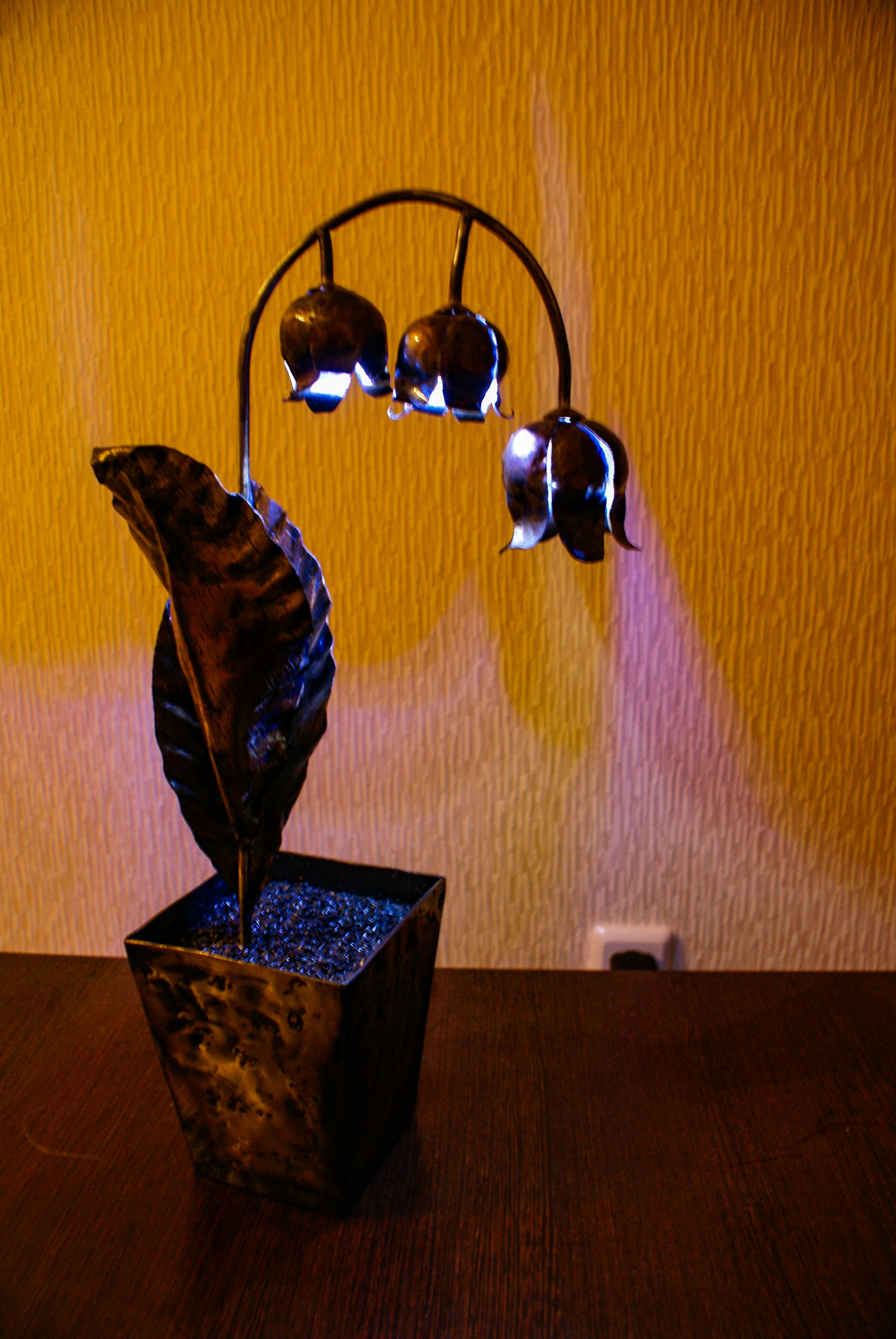 Night light - My, Art welding, Welding, Night light, Longpost