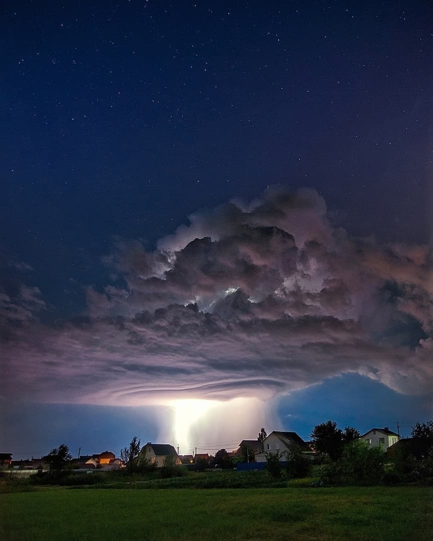 Voronezh - Voronezh, Russia, Thunderstorm, Lightning, The clouds, Night, Weather, Longpost