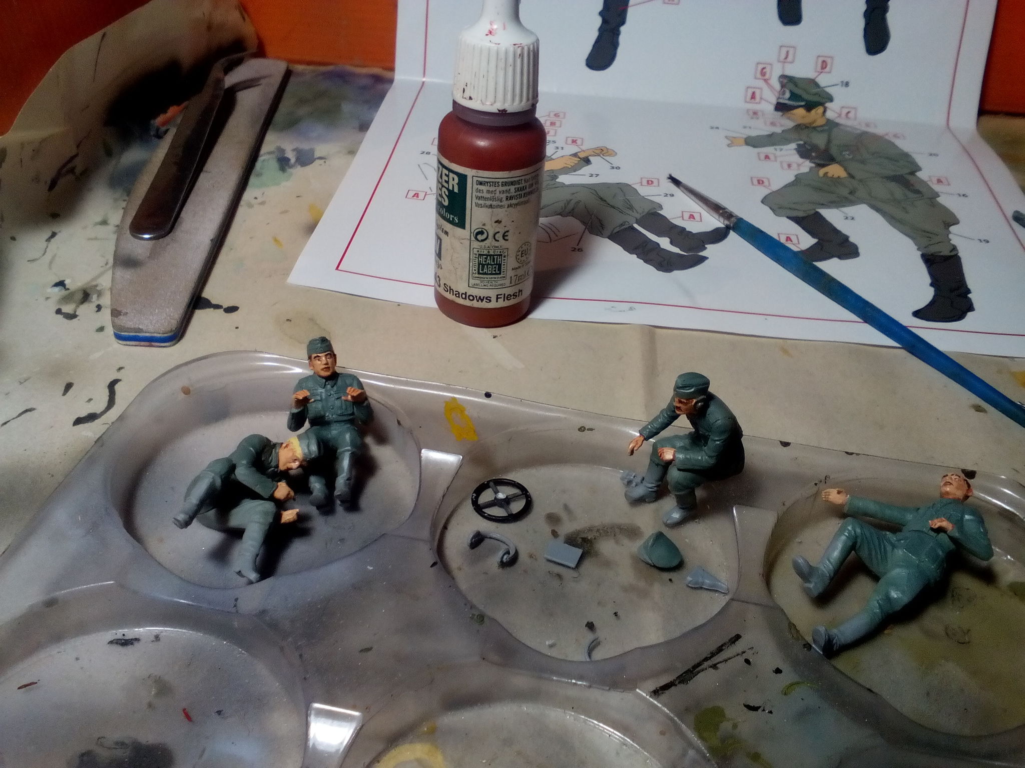 Operation Schwein. Stage 4. Figures (1/35 ICM and Star). Assembly Notes - My, Stand modeling, Prefabricated model, Assembly, Painting, Hobby, Figurines, The Second World War, Wehrmacht, Longpost