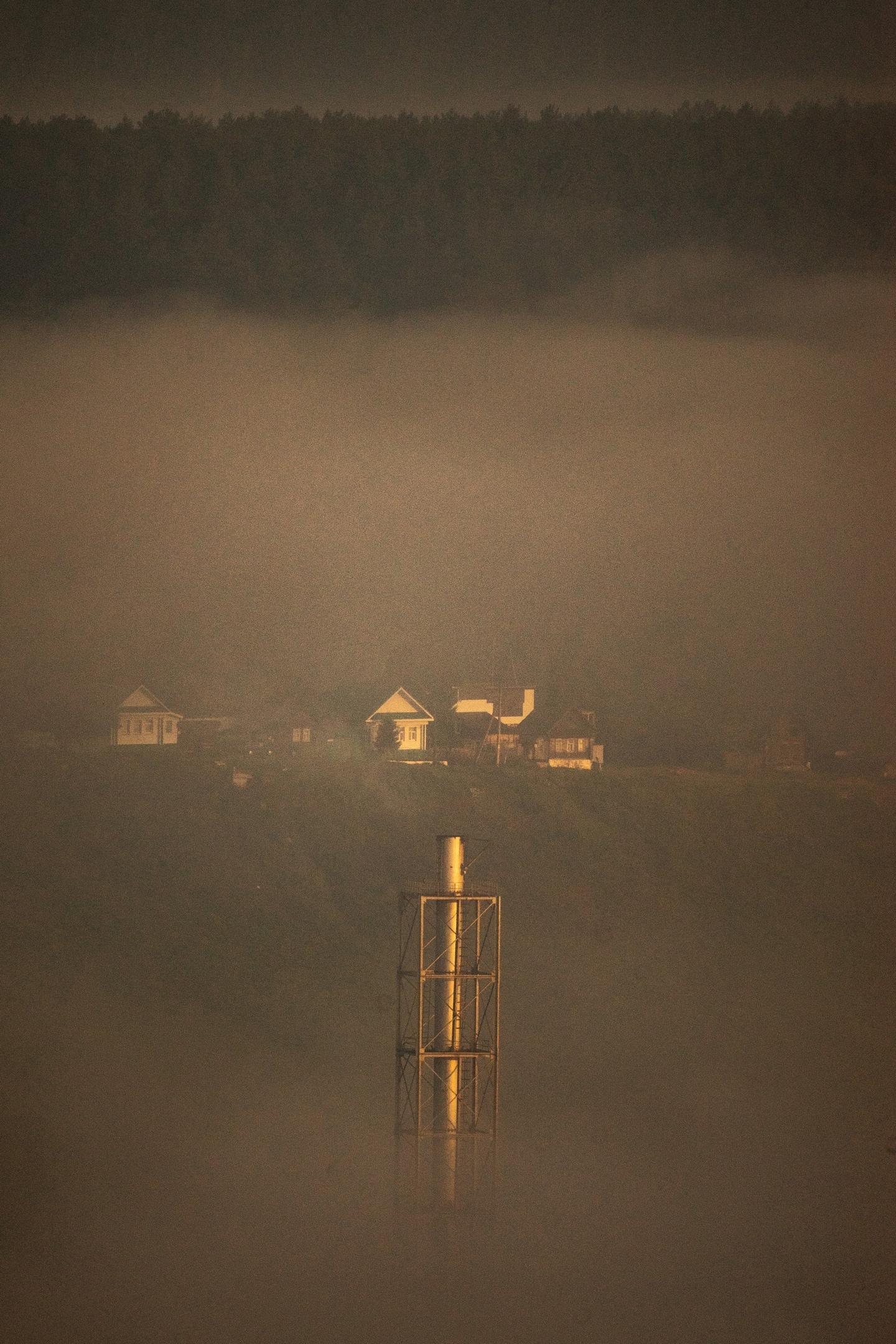 Dawn on the mountain - My, dawn, The sun, Fog, Ural, Ust-Katav, The photo, Longpost