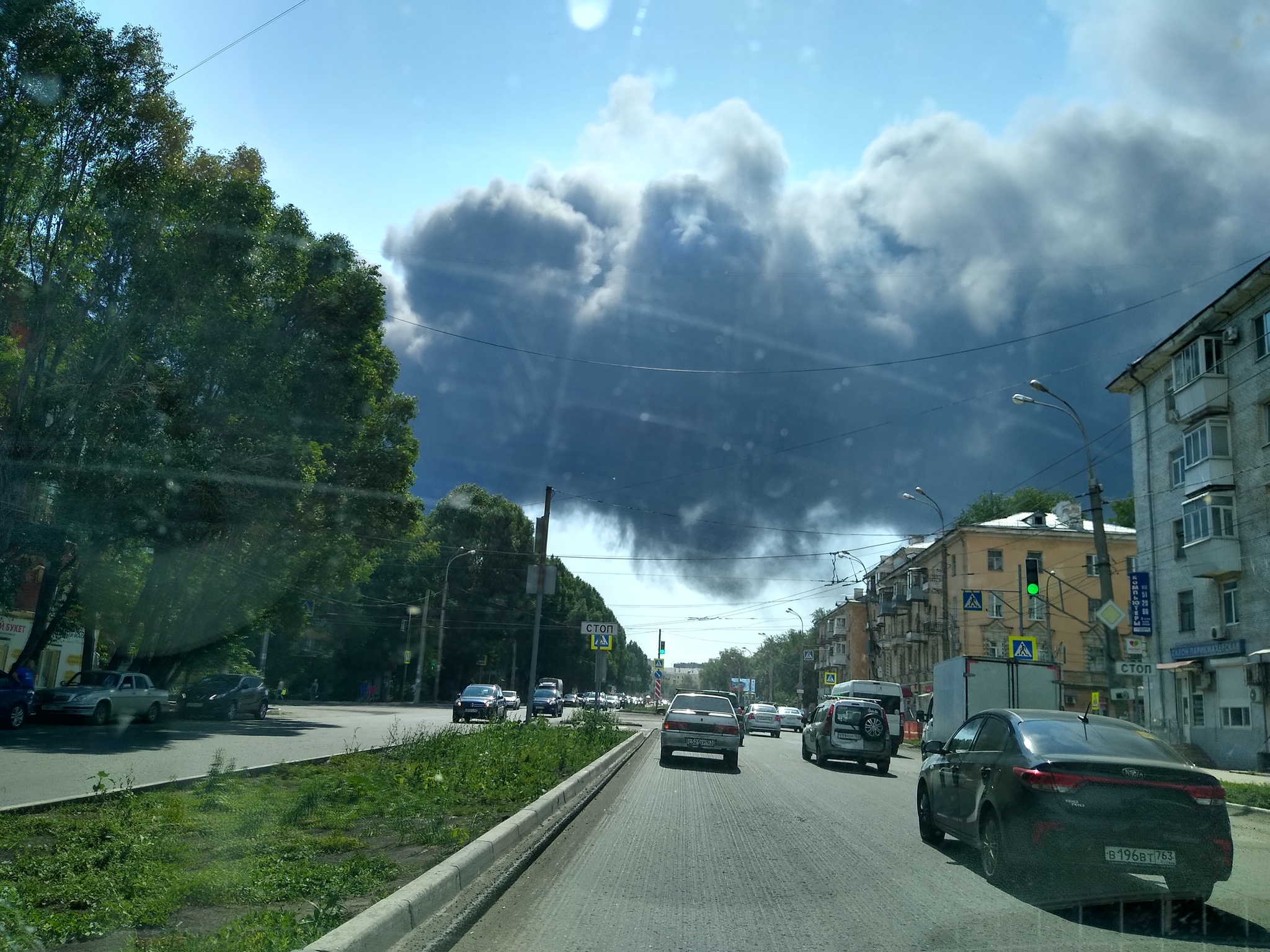 В Самаре горят склады - Моё, Пожар, Склад, Длиннопост, Самара