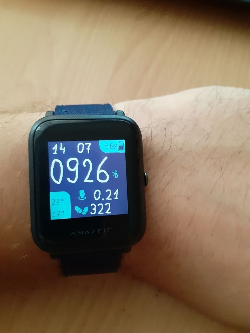 Shitty watch v 1.0 - Моё, Amazfit Bip, Watchface, Justforfun, Циферблат, Длиннопост