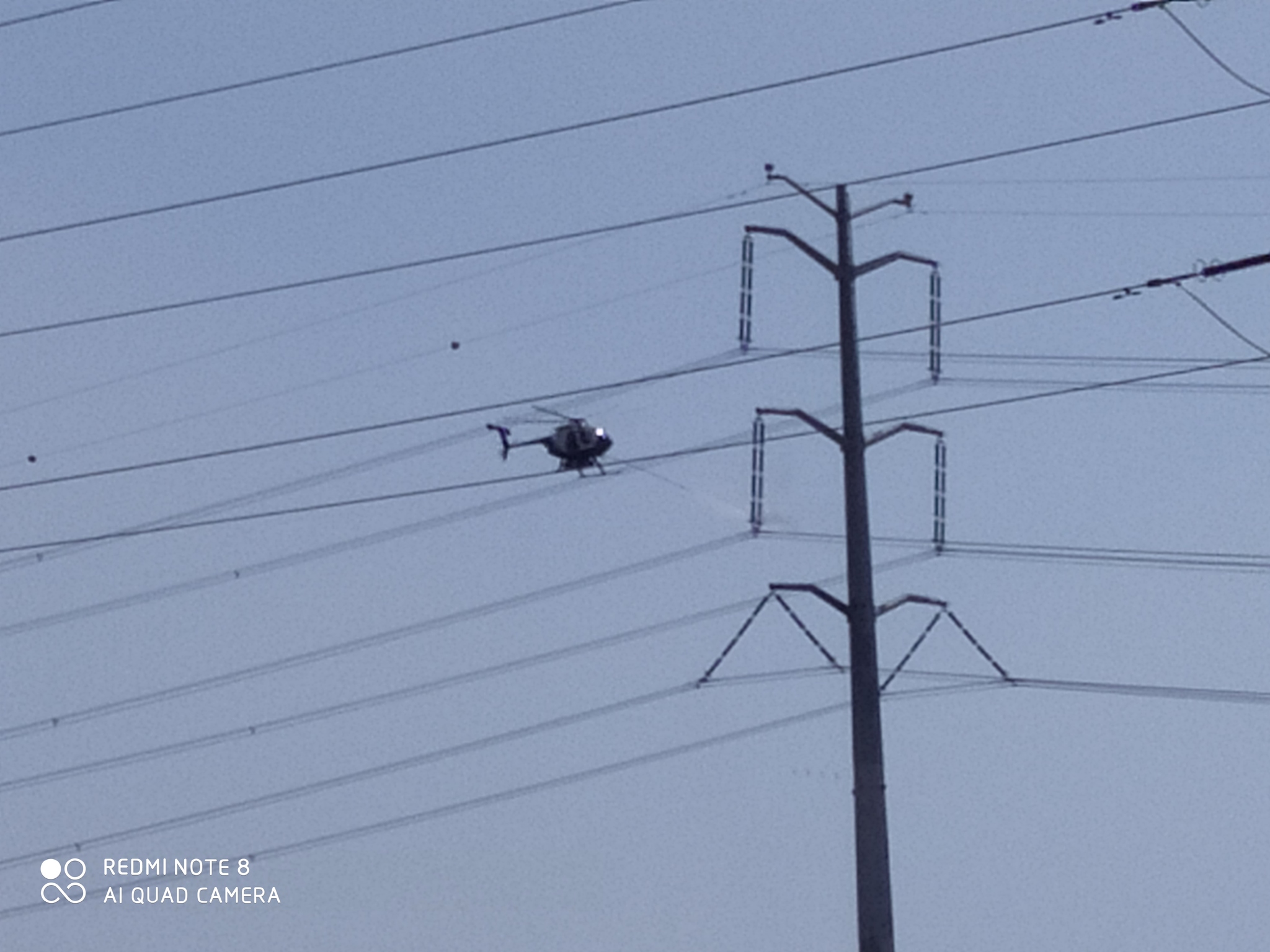 Helicopter - Power lines, Helicopter, Treatment, Video