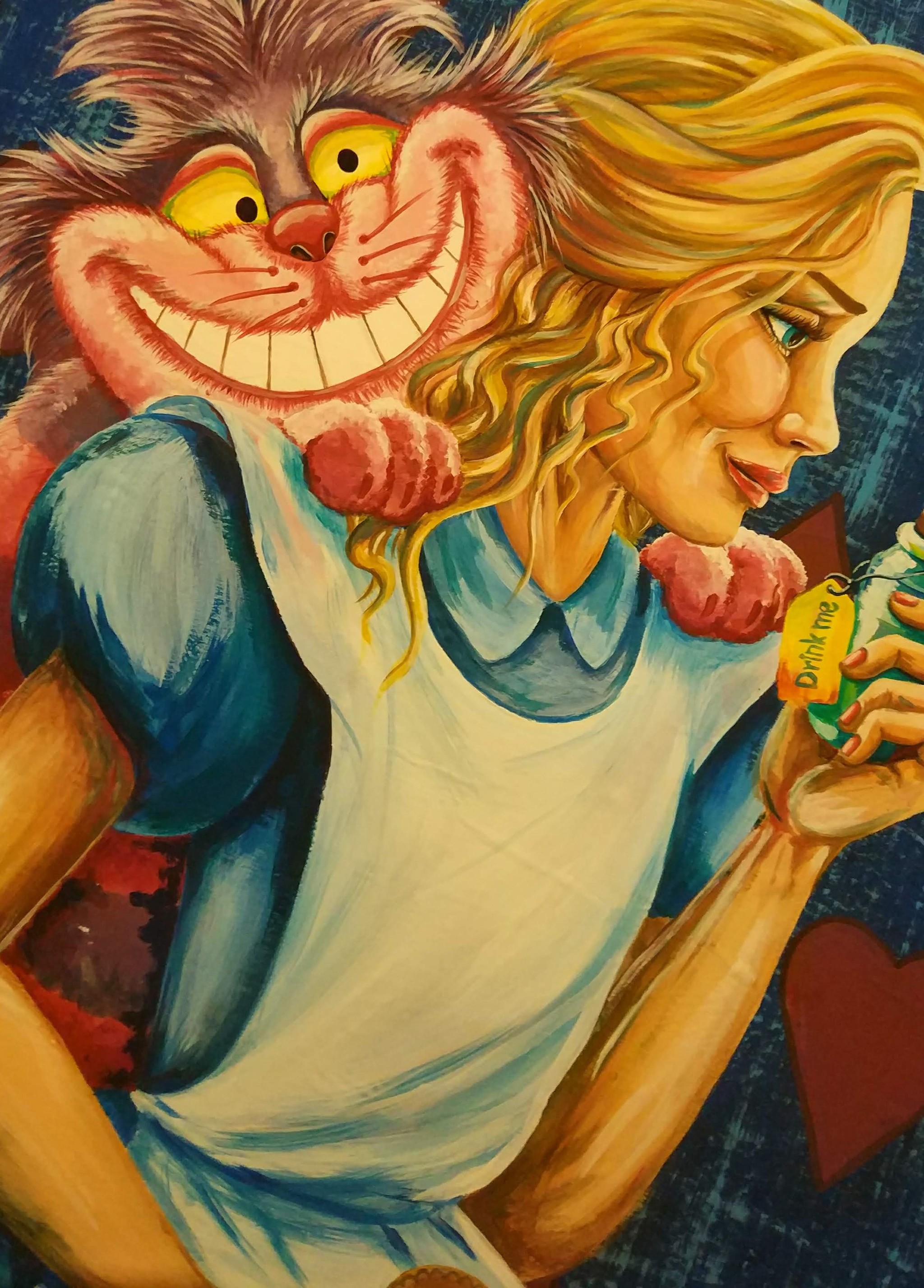 Wonderland - My, Art, Alice in Wonderland, Art, Painting, Sale, Creative, Artist, Longpost