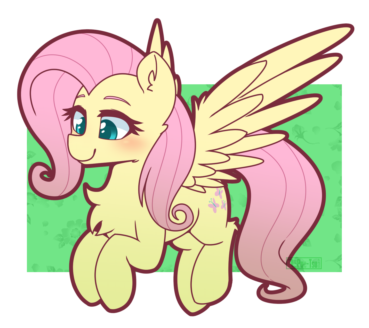 Flatty - My little pony, PonyArt, Fluttershy, Puetsua