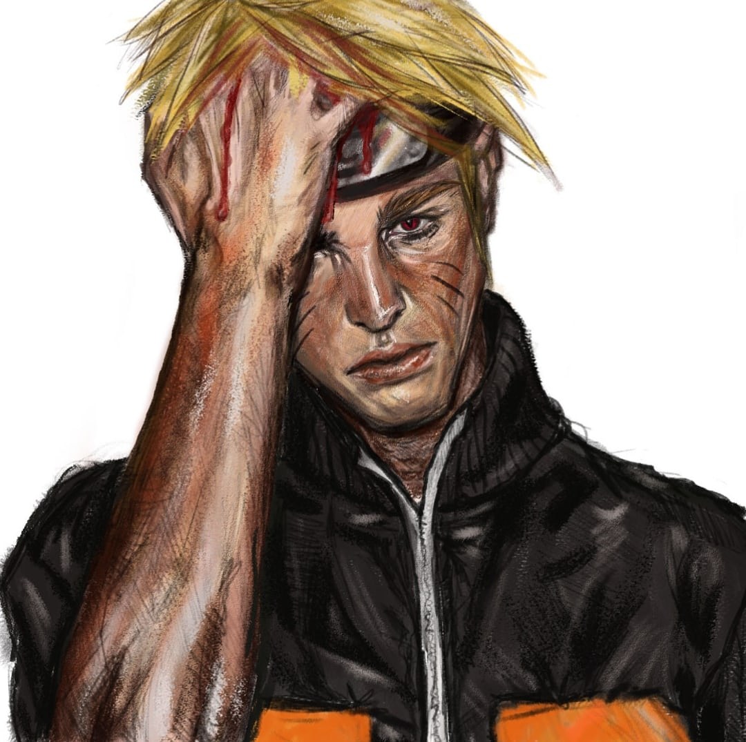 Naruto redraw - Моё, Аниме, Anime Art, Наруто