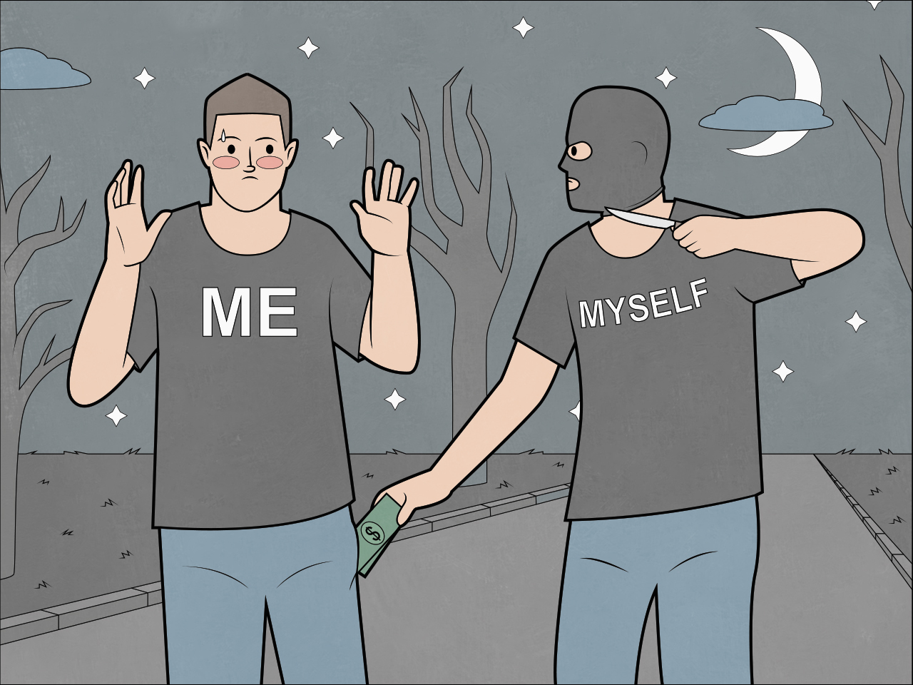 Me & Myself - Моё, Gudim, Комиксы, Жизнь, Длиннопост