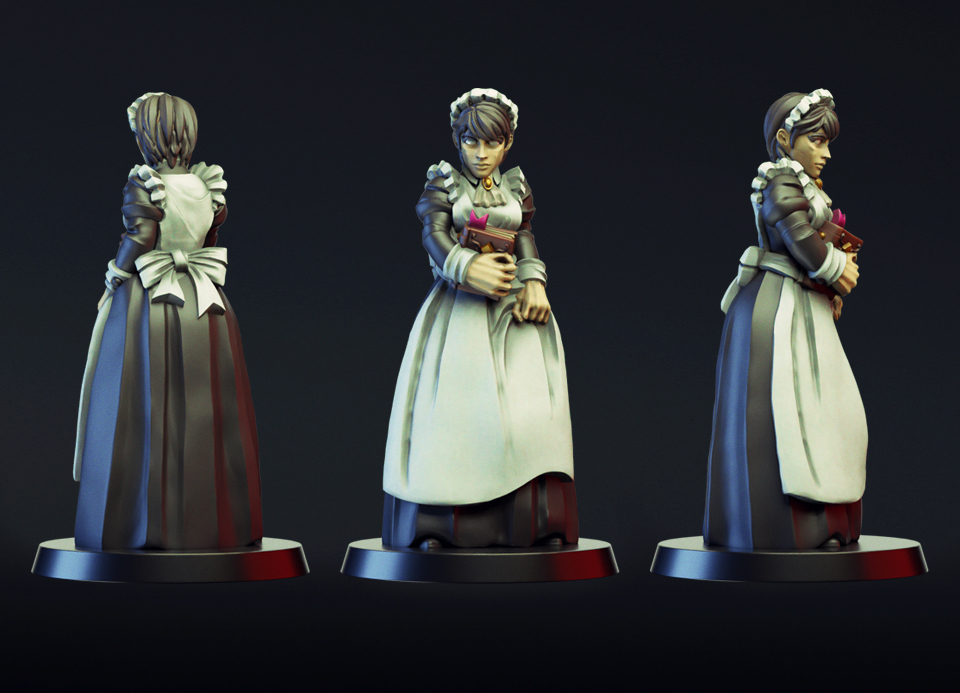 Some miniatures for tabletops - My, 3D modeling, 3D печать, Blender, Zbrush, Miniature, Board games, Steampunk, Longpost