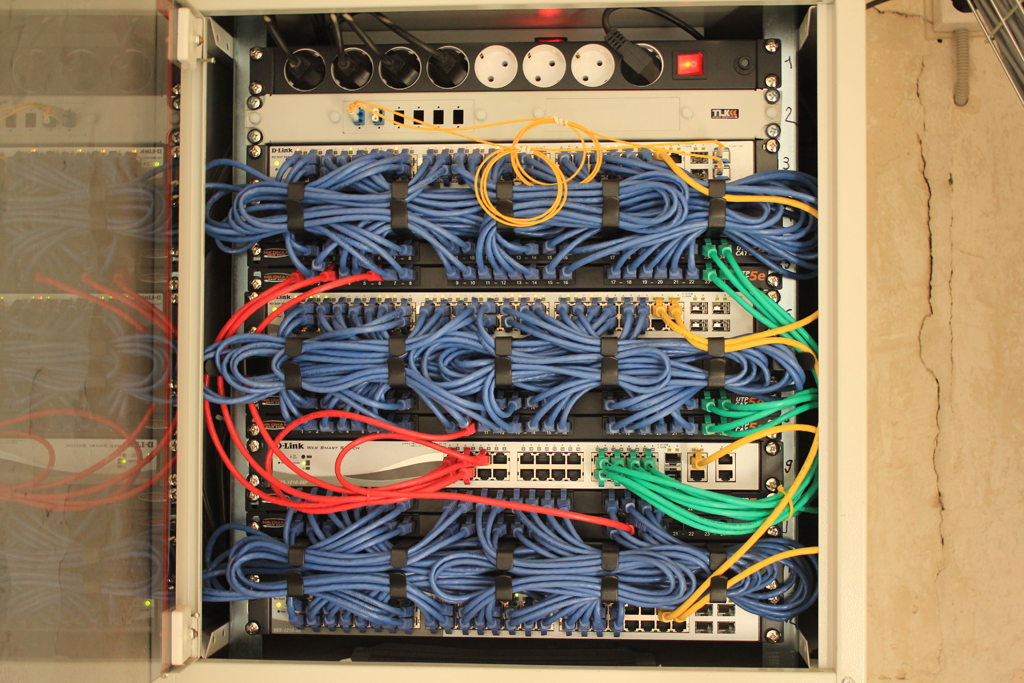 Cable Hell - My, Internet, Rukozhop, Carelessness, Cable, Installation of SCS, Installation, And so it will do, Longpost