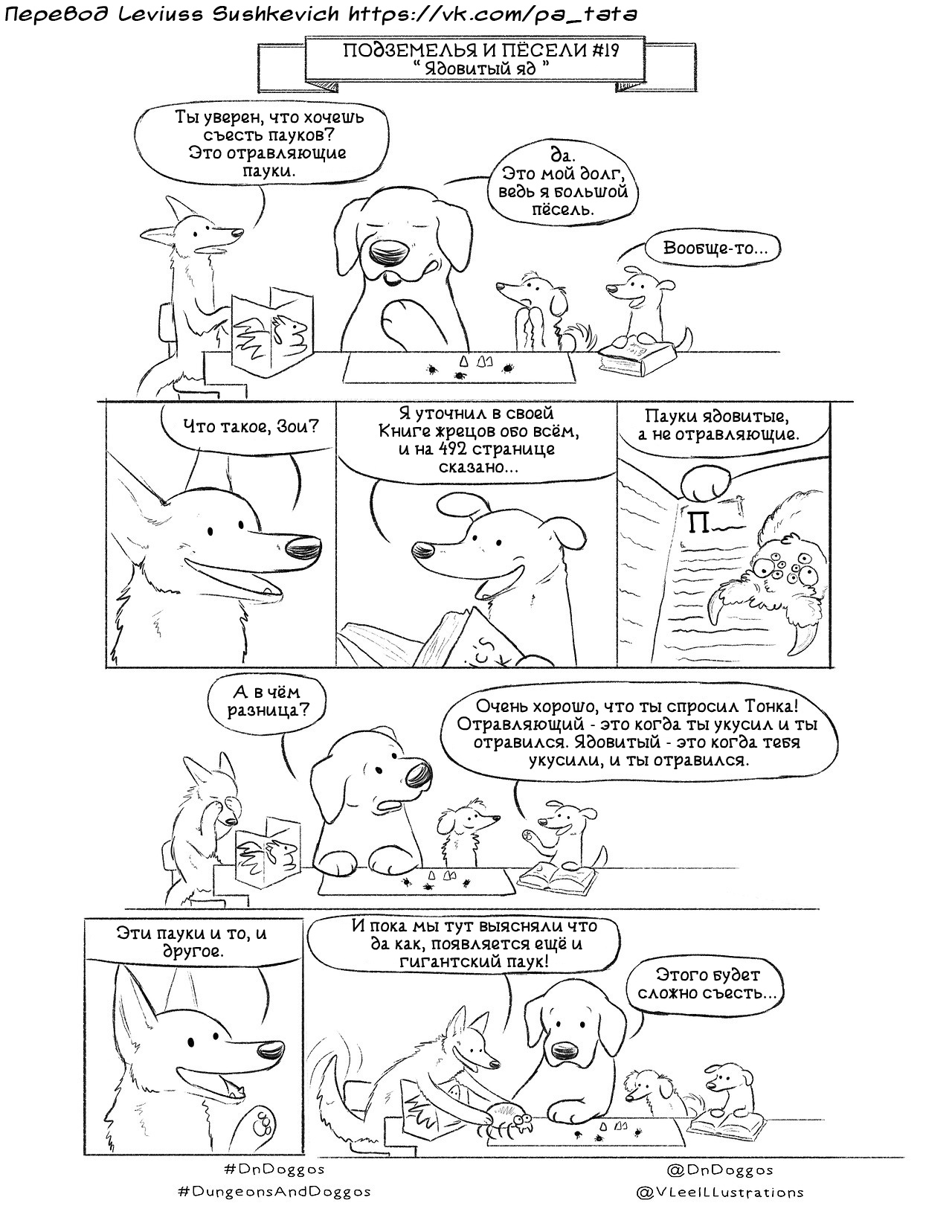 Dungeons and Dogs #19 Poison Poison - My, Comics, Dungeons & dragons, Translation, Translated by myself, Dog