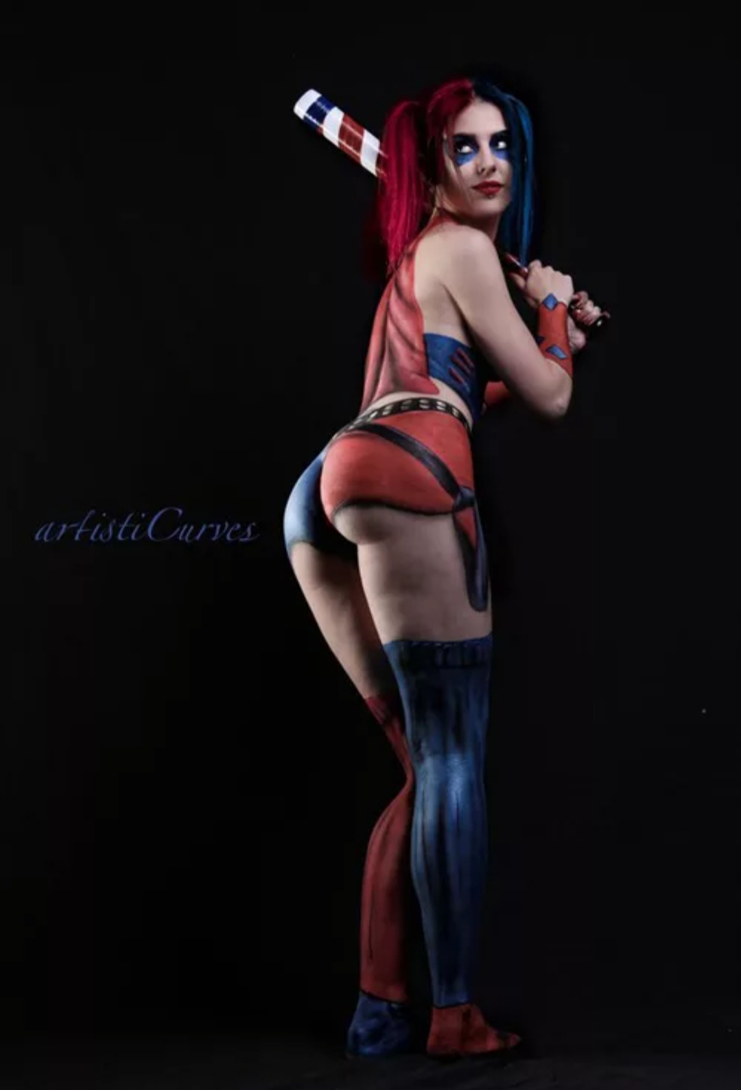 Body art. Female body - NSFW, Bodypainting, Body, Girls, Paints, Cosplay, Figure, beauty, Longpost