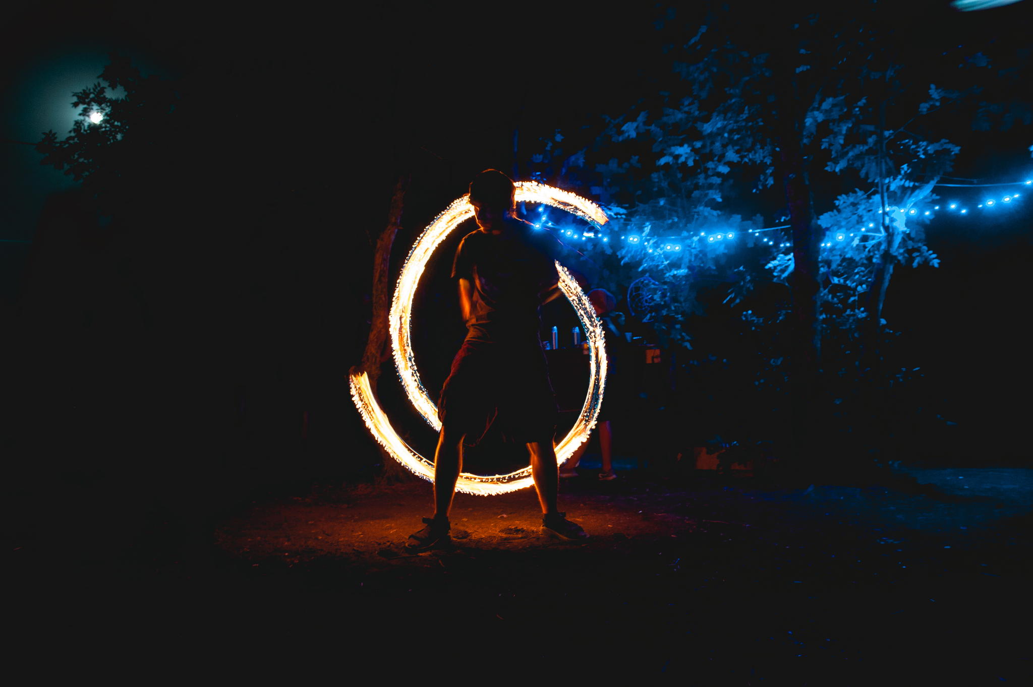 Lights of Mount Zmeyka, Pyatigorsk. July20 - My, Fire, Fire show